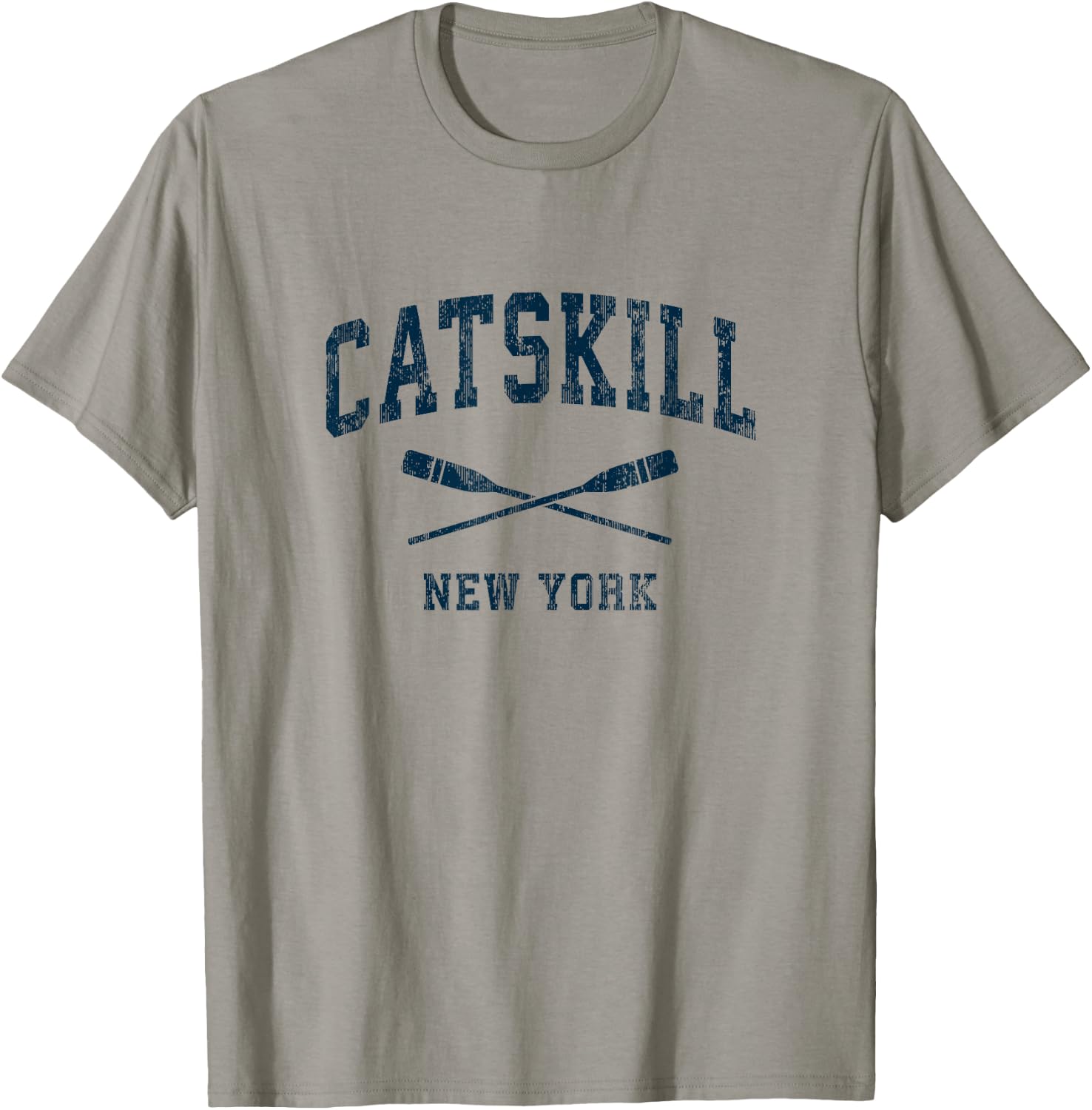 Catskill New York Vintage Nautical Paddles Sports Oars T-Shirt - T-Shirt | Sand