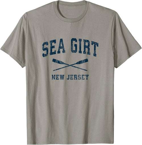 Sea Girt New Jersey Vintage Nautical Paddles Sports Oars