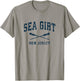 Sea Girt New Jersey Vintage Nautical Paddles Sports Oars T-Shirt - T-Shirt | Sand