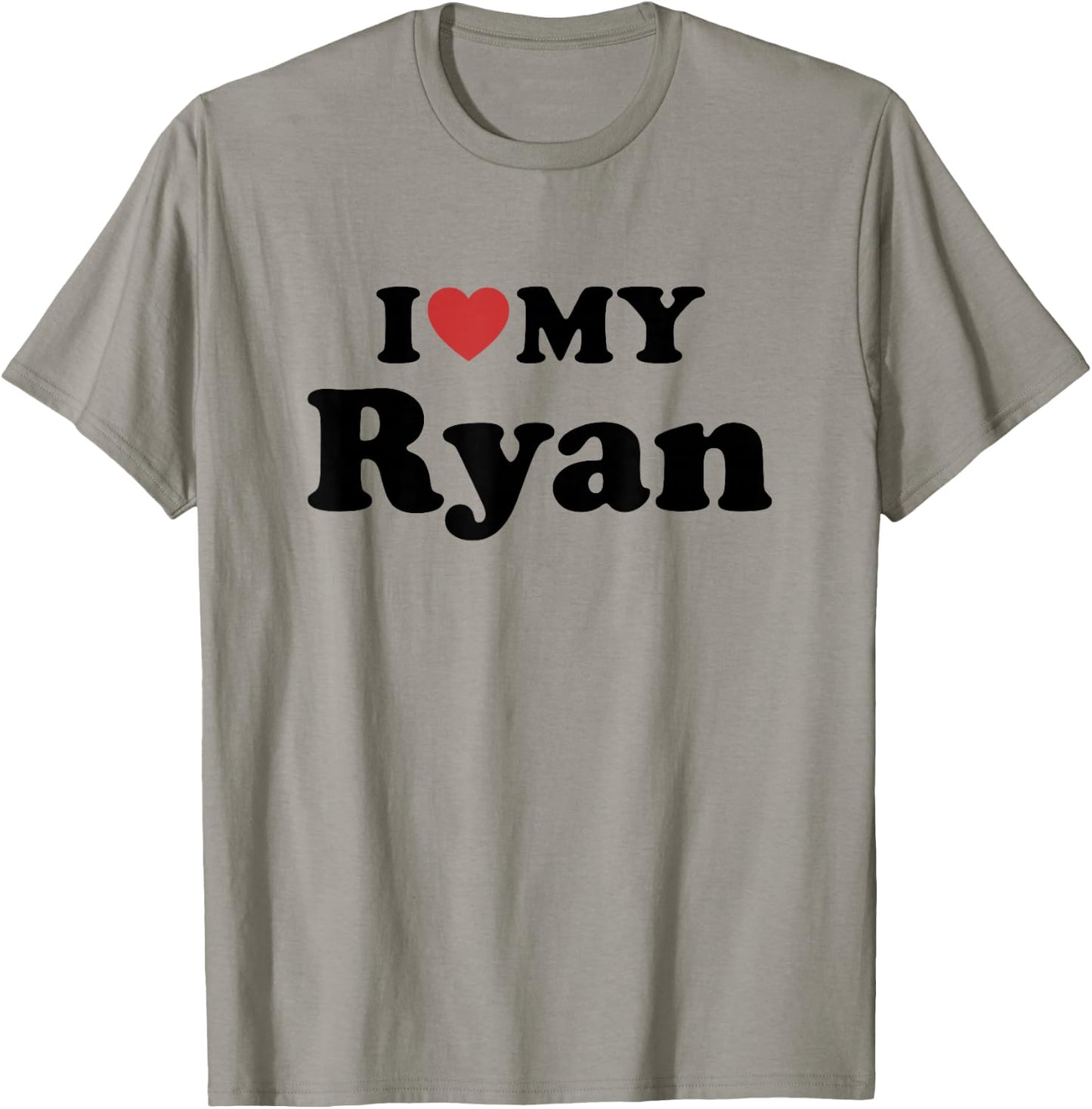 I Love My Ryan First Name Matching Couple Outfit T-Shirt - T-Shirt | Sand