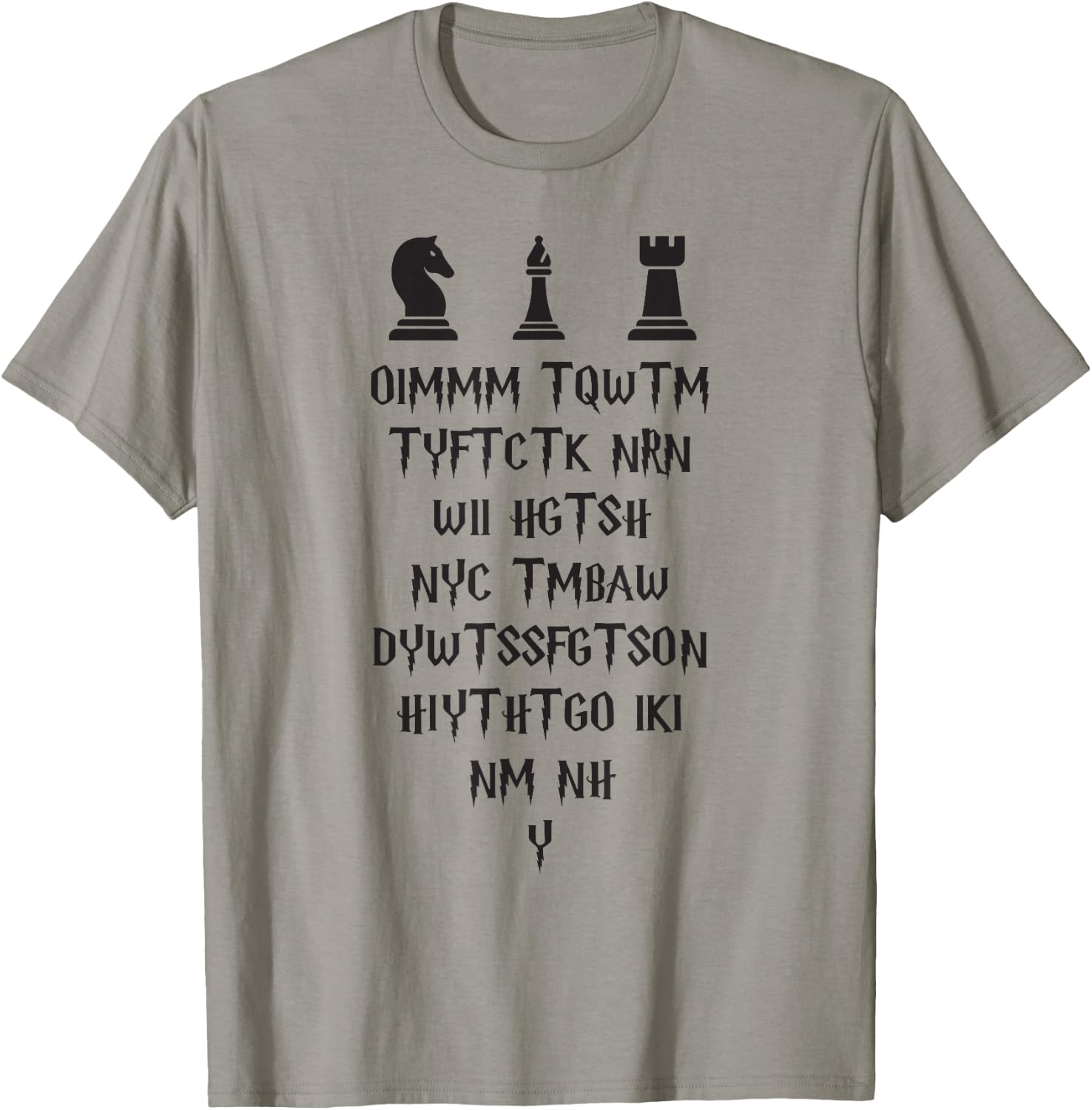 Once I Make My Move Acronym Wizard Chess Funny Design T-Shirt - T-Shirt | Sand