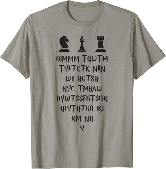 Once I Make My Move Acronym Wizard Chess Funny Design T-Shirt - T-Shirt | Sand