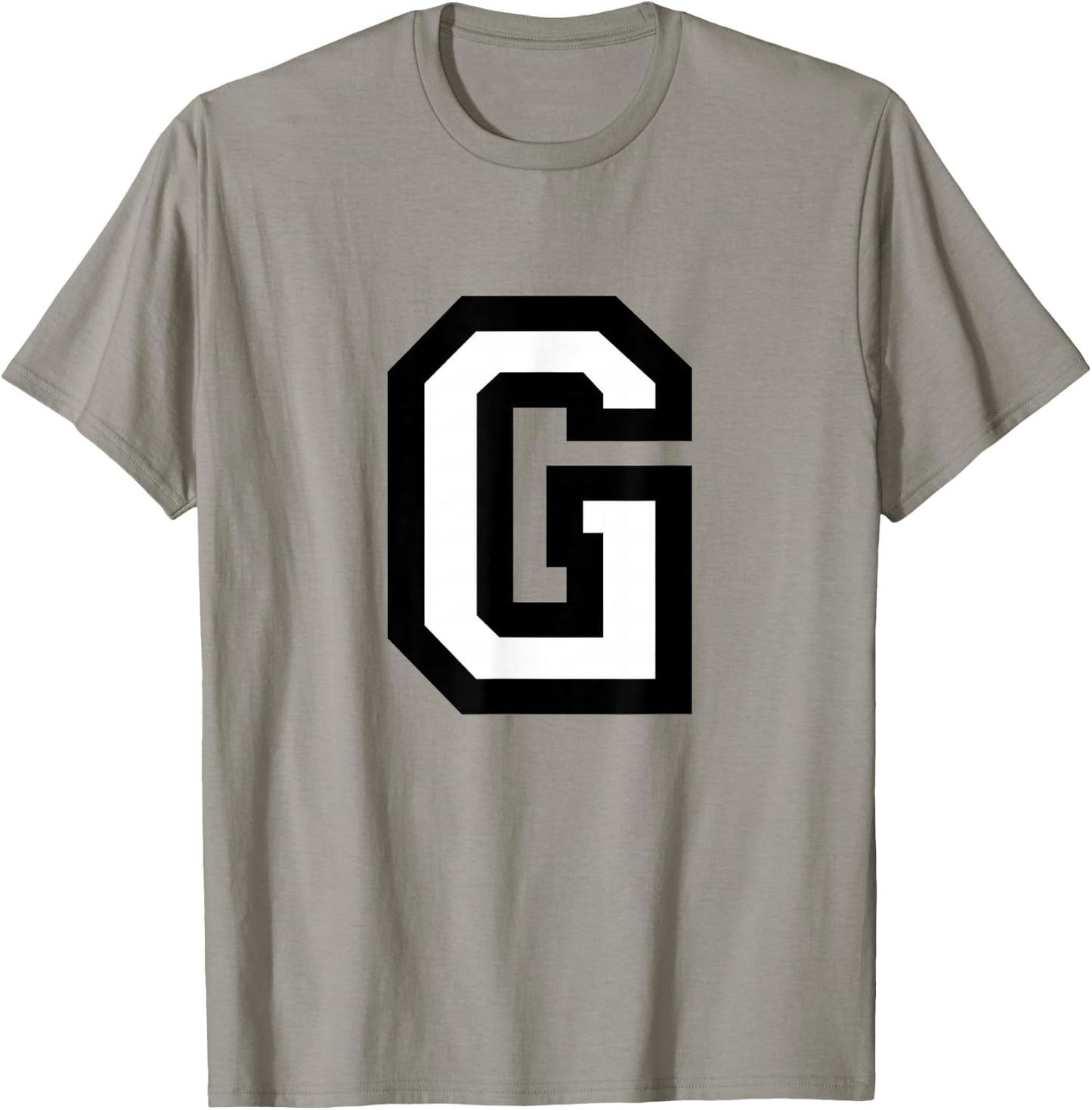 Letter G (White) G T-Shirt - T-Shirt | Sand