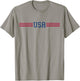 USA Women Men Patriotic American White 4th of July T-Shirt - T-Shirt | Sand