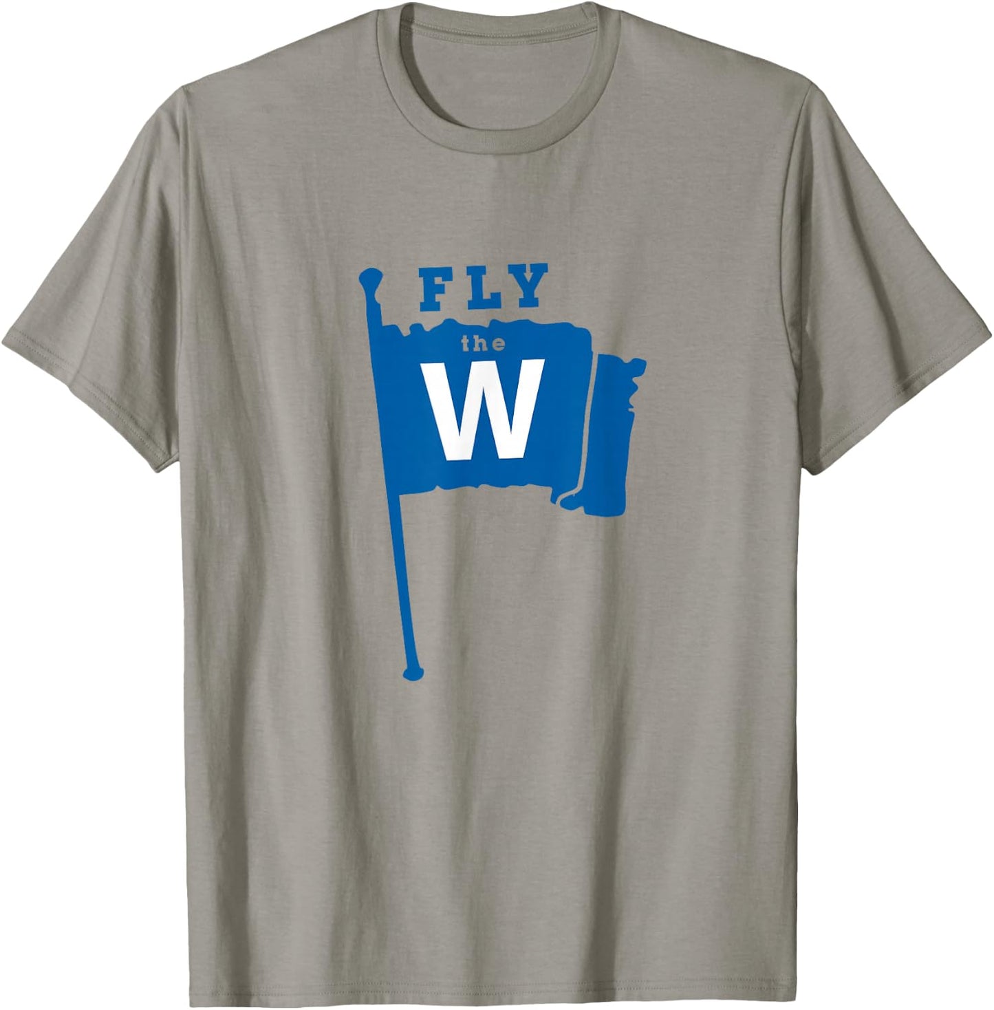 Fly The W Chicago Baseball Winning Flag T-Shirt - T-Shirt | Sand
