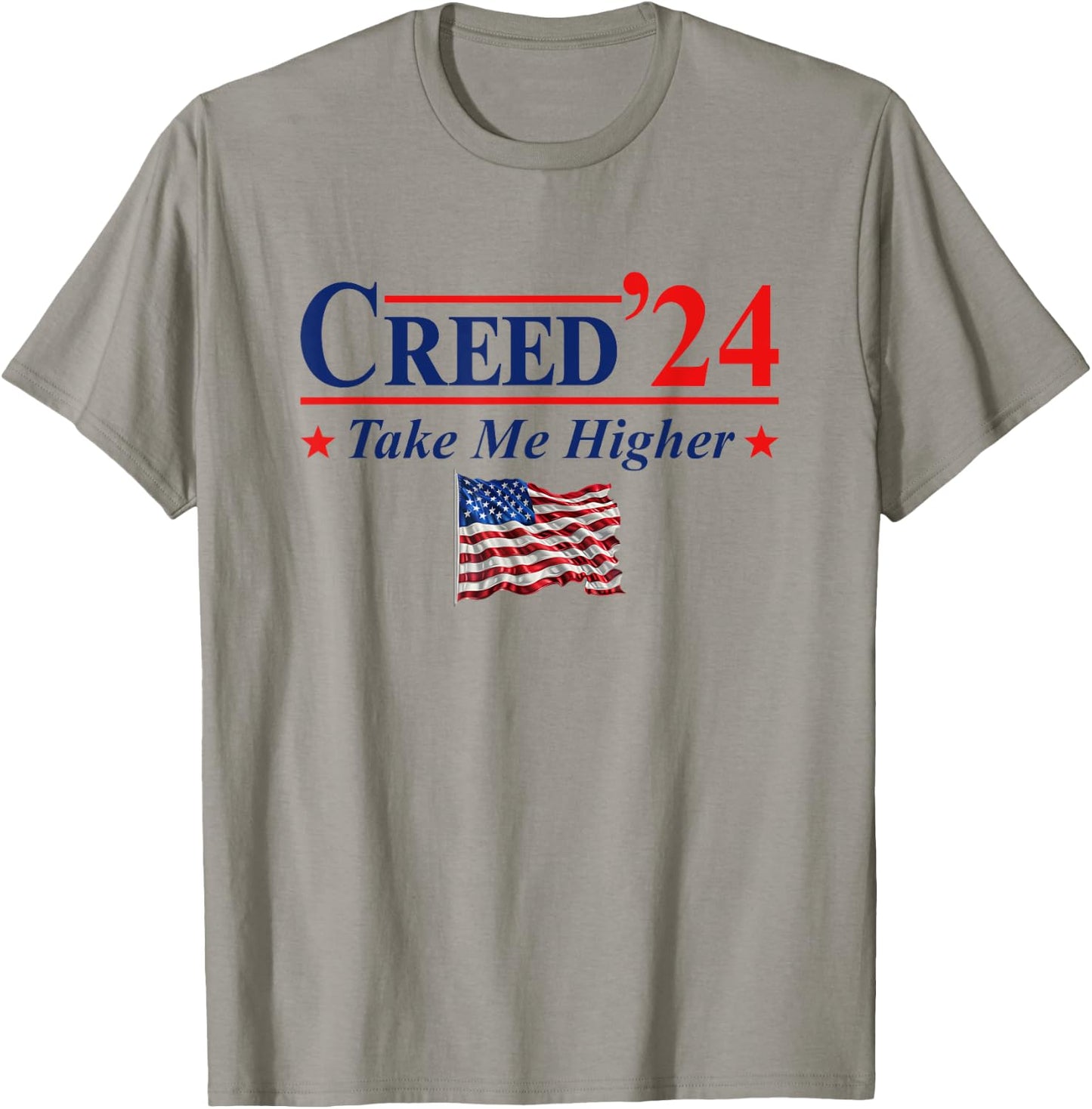Creed '24 Take Me Higher Creed 2024 Take Me Higher Us Flag T-Shirt - T-Shirt | Sand