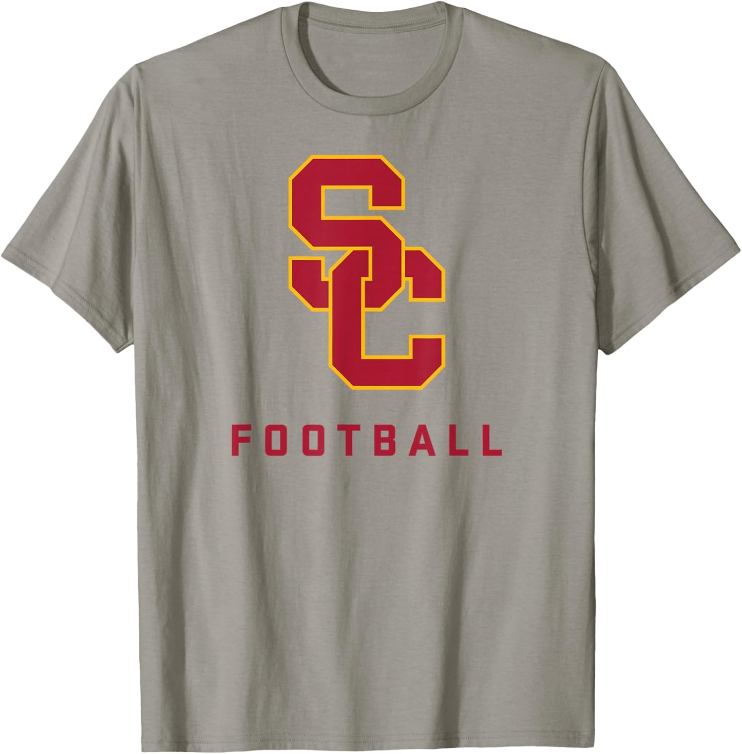 USC Trojans Football Classic Logo Officially Licensed T-Shirt - T-Shirt | Sand
