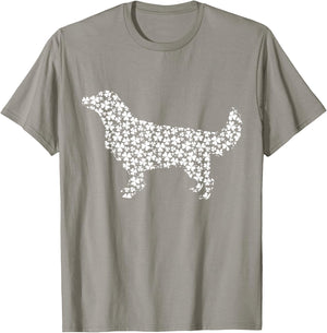 Golden Retriever Dog Cute Shamrock St Patricks Day Women Kids T-Shirt - T-Shirt | Sand