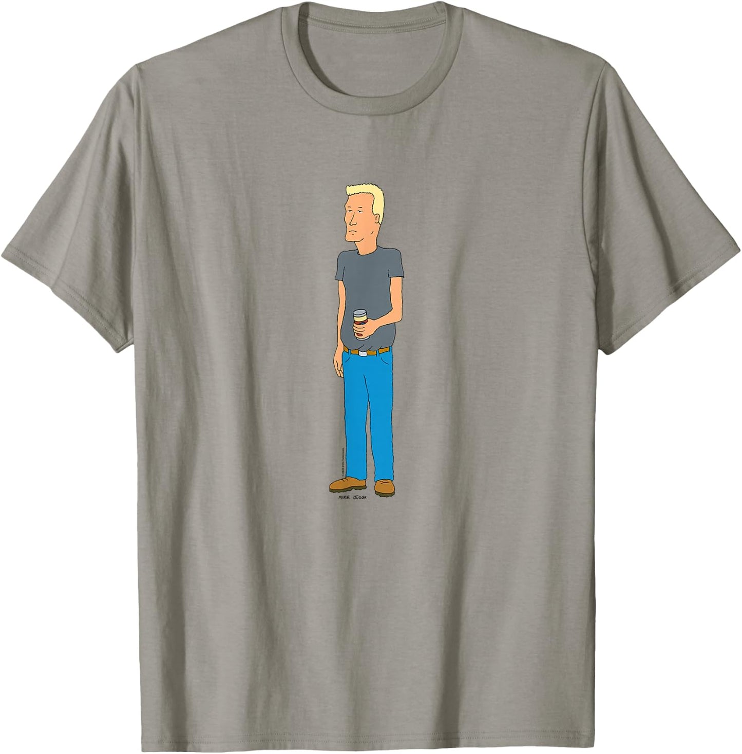 King Of The Hill Boomhauer Simple Standing Pose T-Shirt - T-Shirt | Sand
