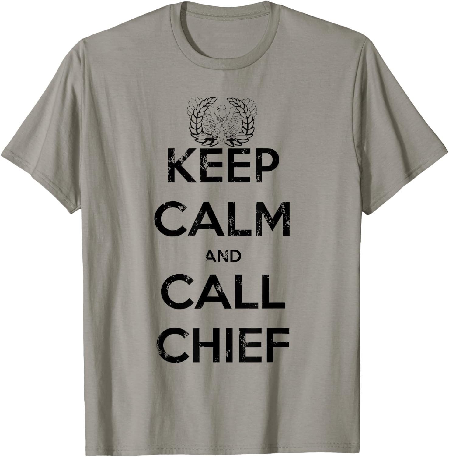 KEEP CALM and CALL CHIEF Warrant Officer Corps Eagle Rising T-Shirt - T-Shirt | Sand