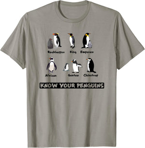 Know Your Penguins, Animals Of The World, Men's T-Shirt - T-Shirt | Sand