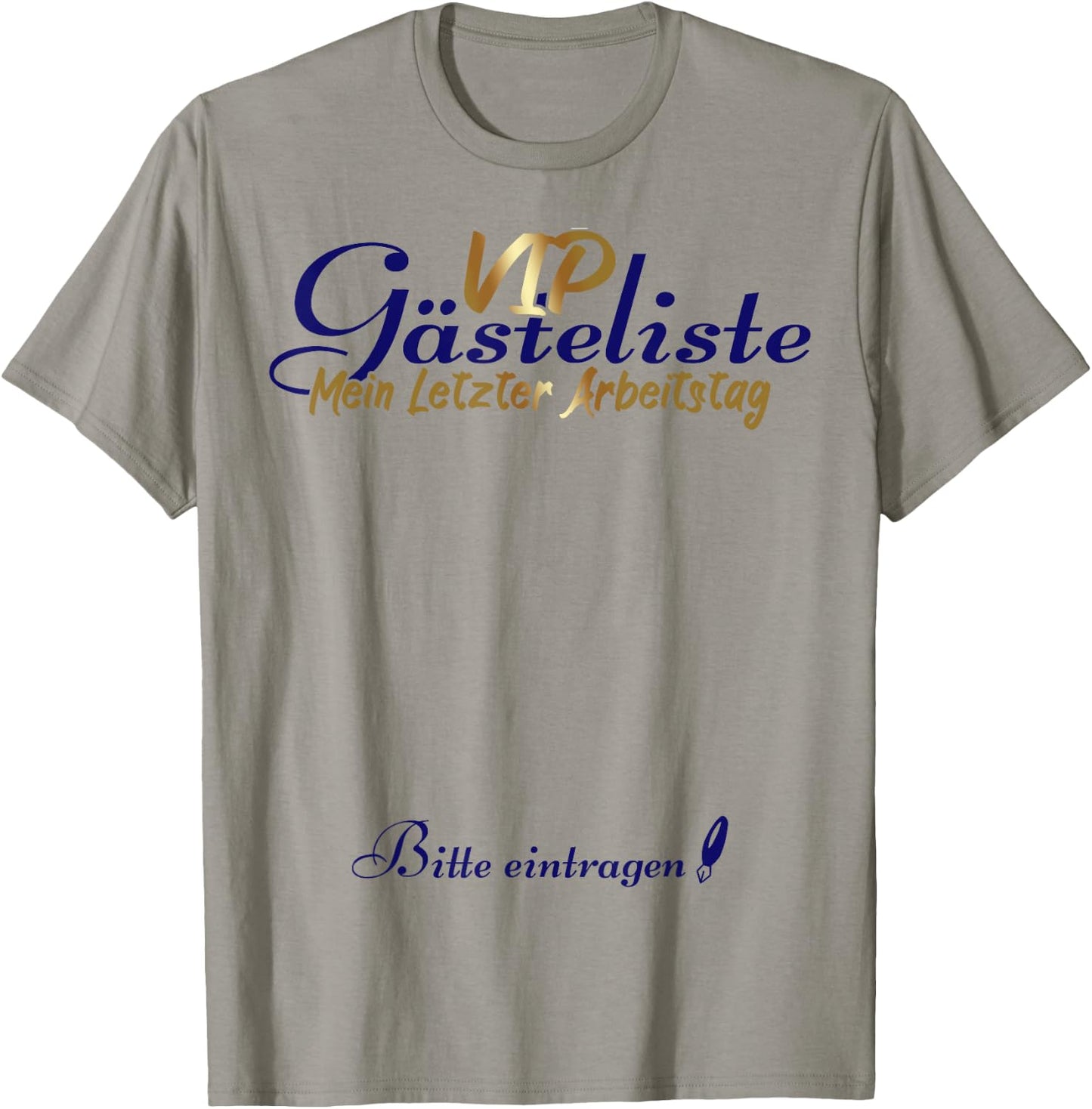 Last Working Day VIP Guest List Retirement Busstand , White, s T-Shirt - T-Shirt | Sand