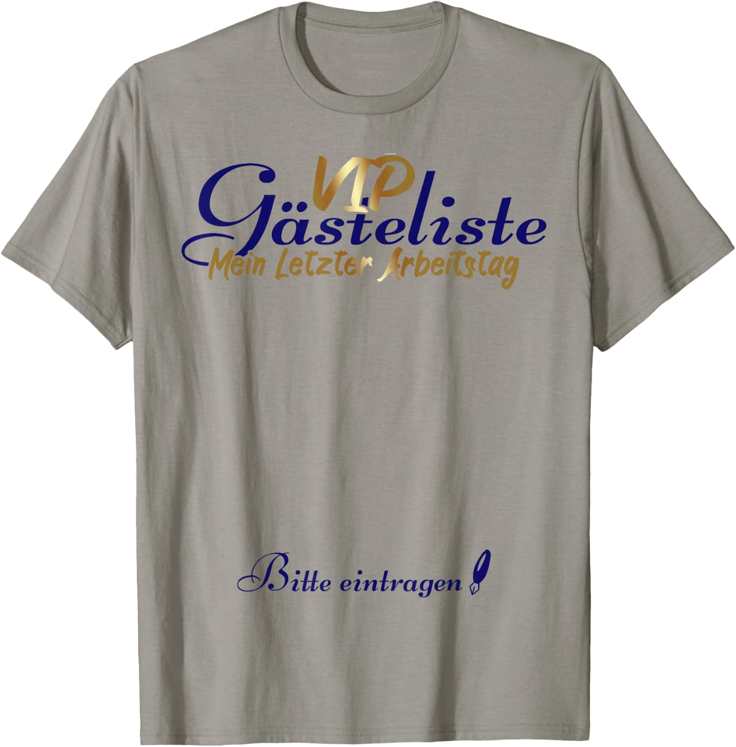 Last Working Day VIP Guest List Retirement Busstand , White, s T-Shirt - T-Shirt | Sand