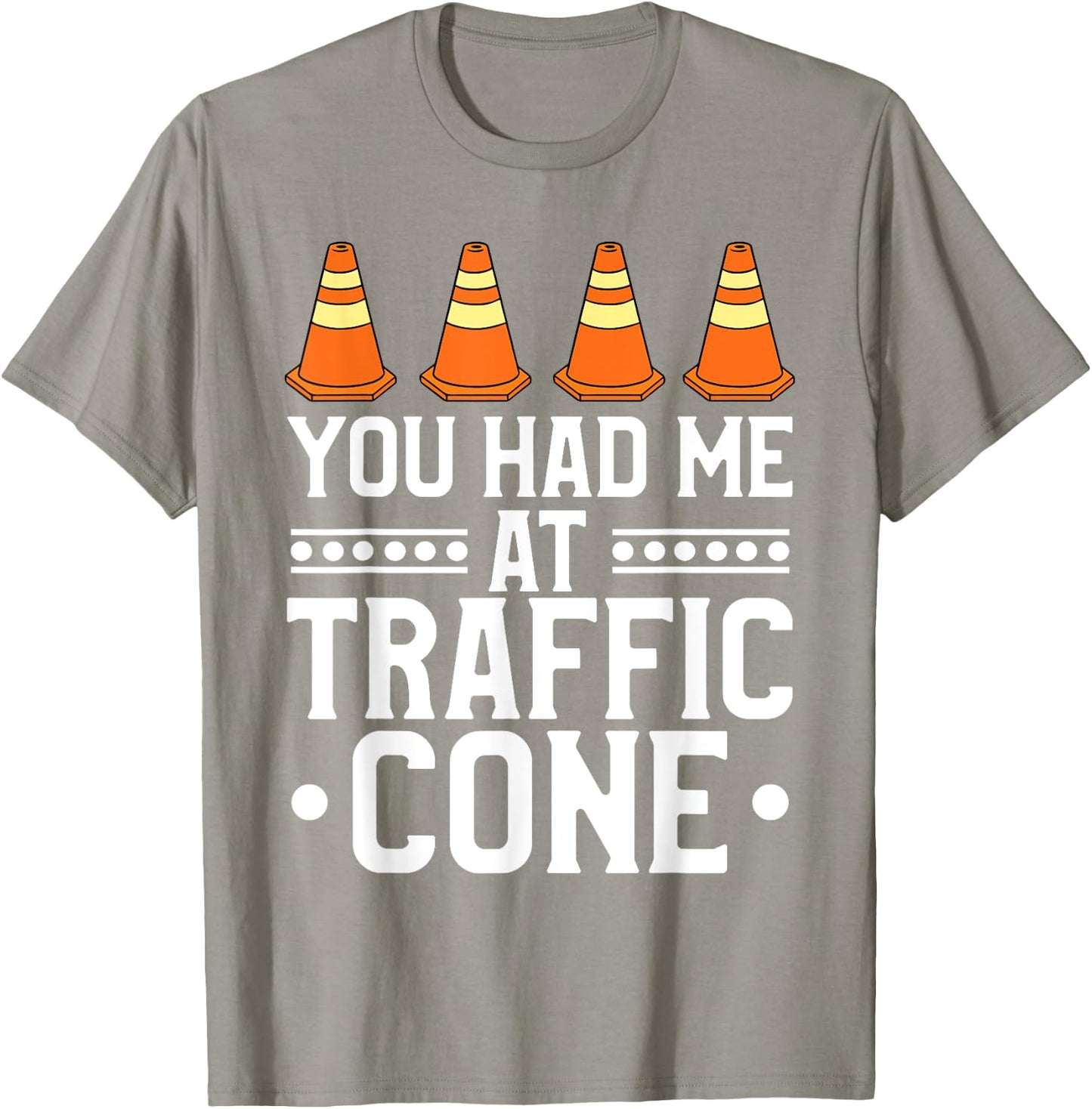 Halloween Costume Funny Lazy Halloween Traffic Cone T-Shirt - T-Shirt | Sand