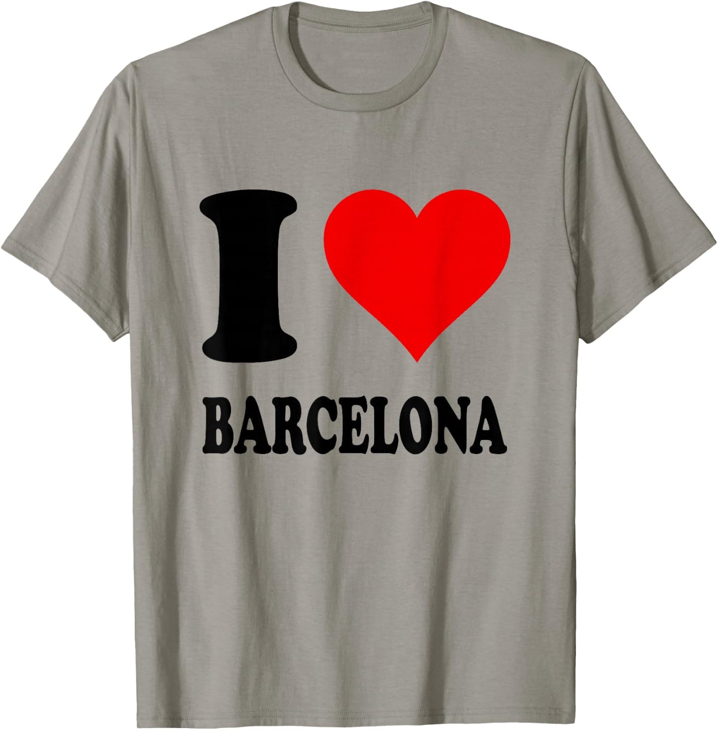 I Love Barcelona , White T-Shirt - T-Shirt | Sand