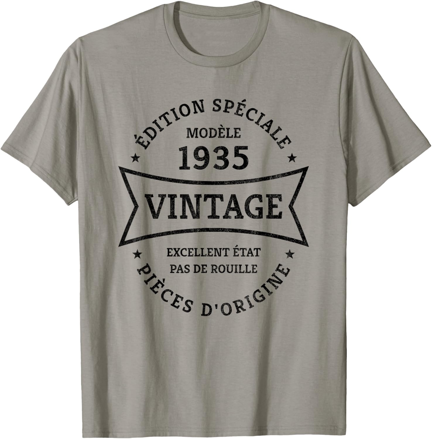 Vintage 90th Birthday Born in 1935 Vintage 90 Years Gift , white, S T-Shirt - T-Shirt | Sand
