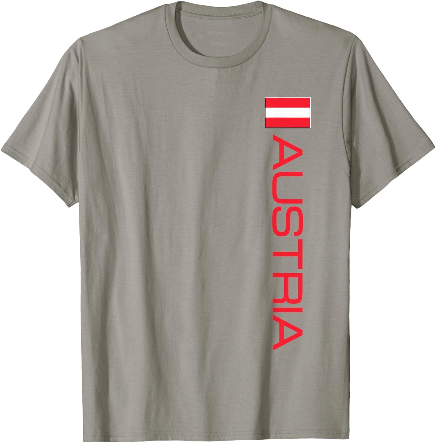 Austria Flag Austrian National Pride and Colors T-Shirt - T-Shirt | Sand