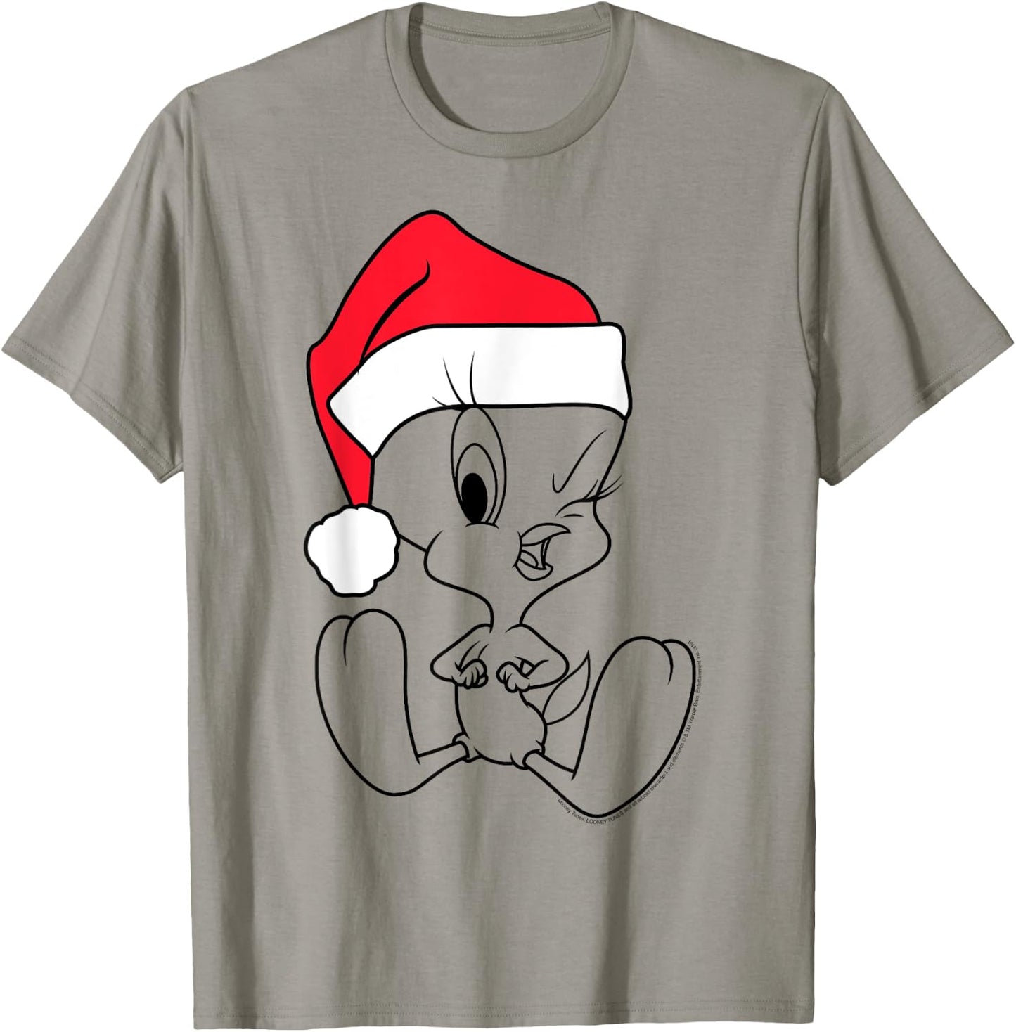 Looney Tunes Christmas Tweety Bird Line Art T-Shirt - T-Shirt | Sand
