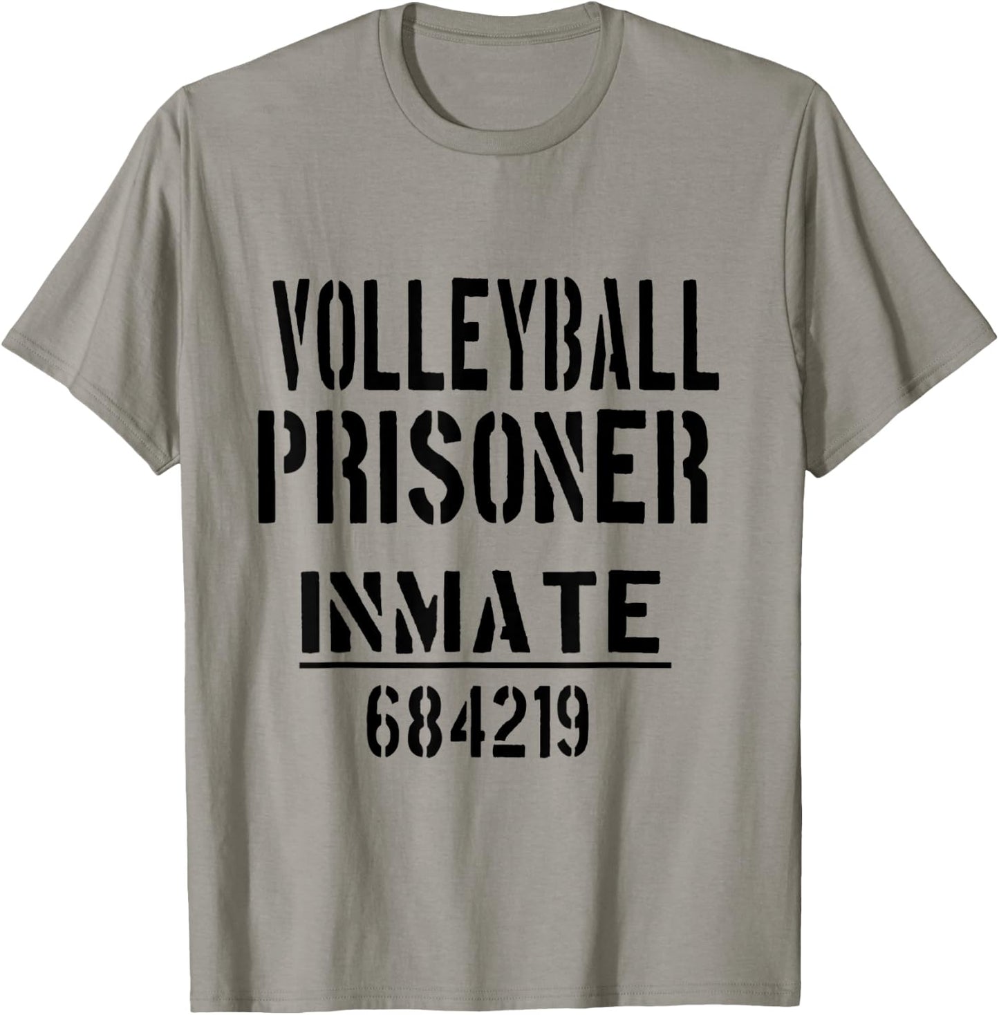 Volleyball Halloween Costume - Funny Prisoner Jail Inmate T-Shirt - T-Shirt | Sand
