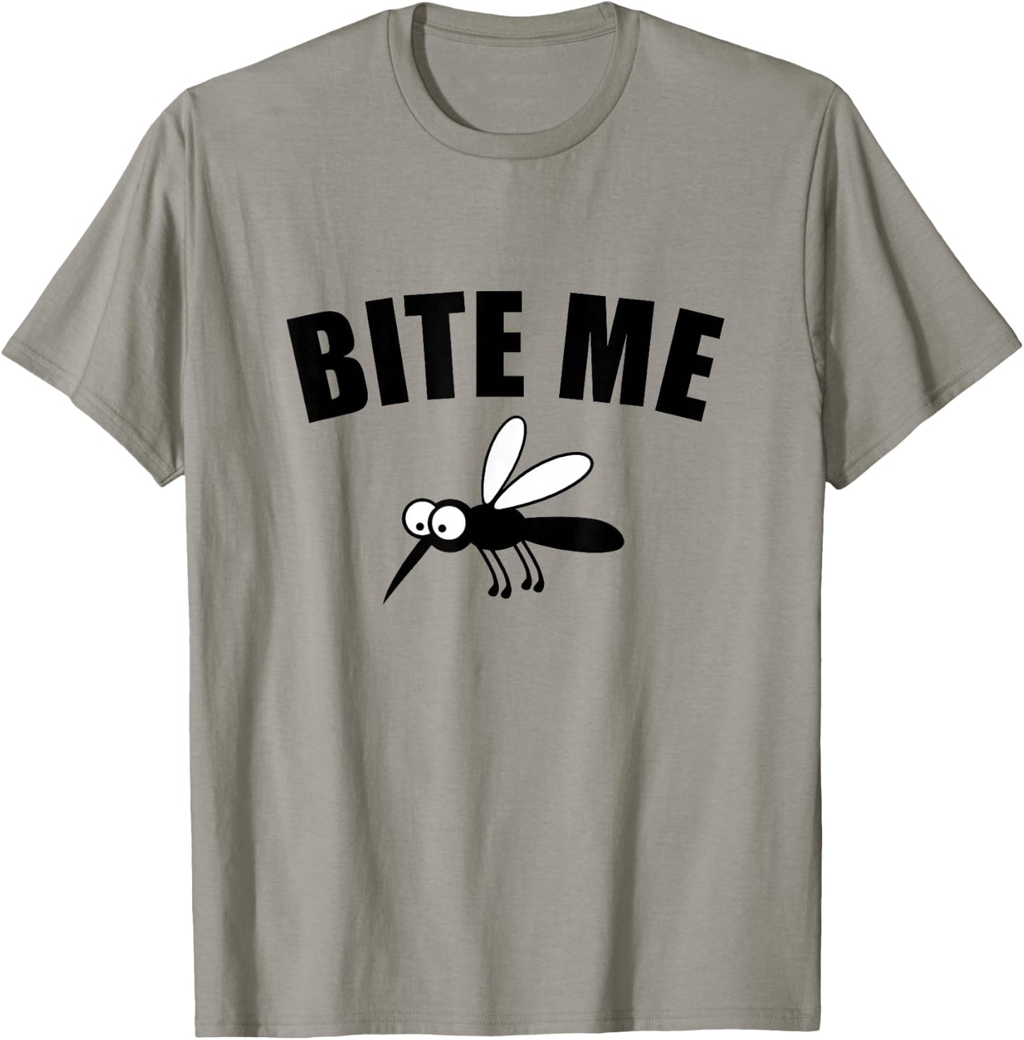 Bite Me Funny Camping Mosquito T-Shirt - T-Shirt | Sand
