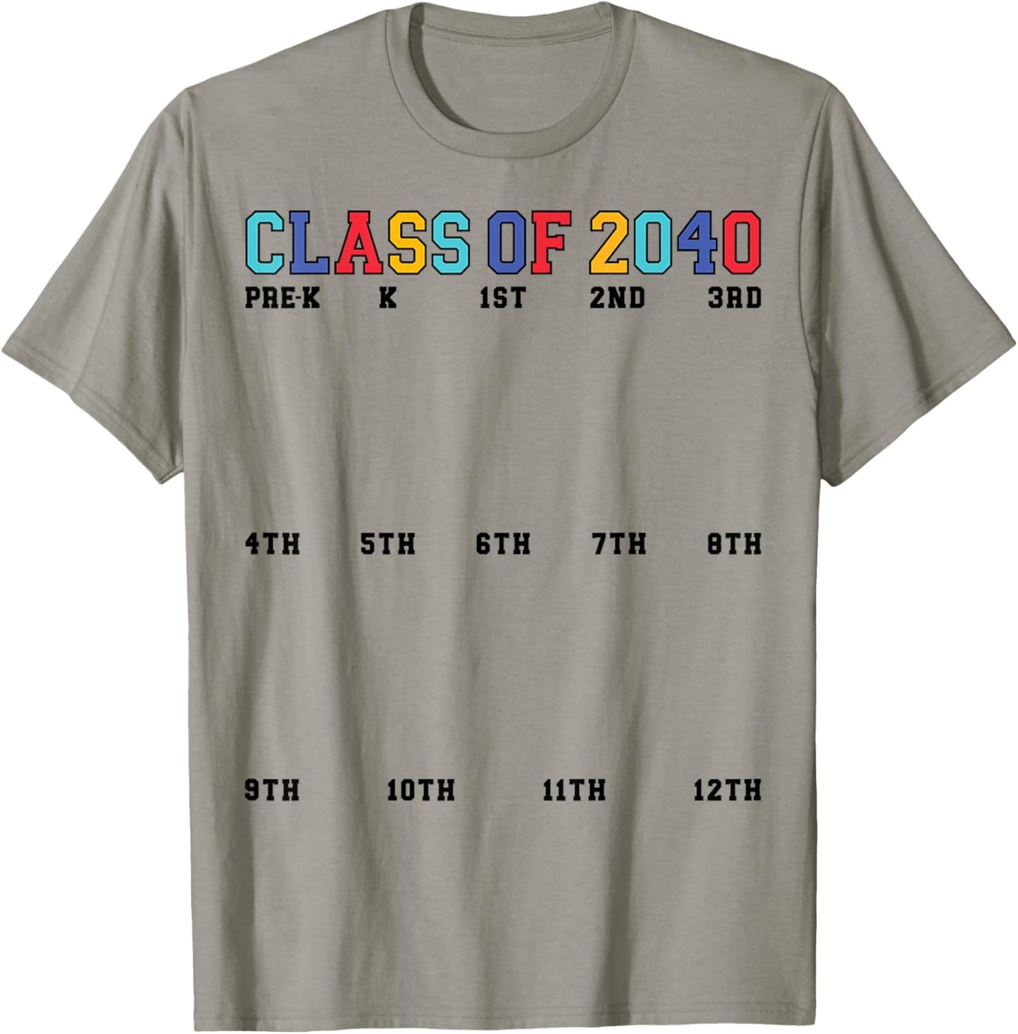 Grow with Me Class of 2040 Handprint PreK - 12th Grade Pre K T-Shirt - T-Shirt | Sand