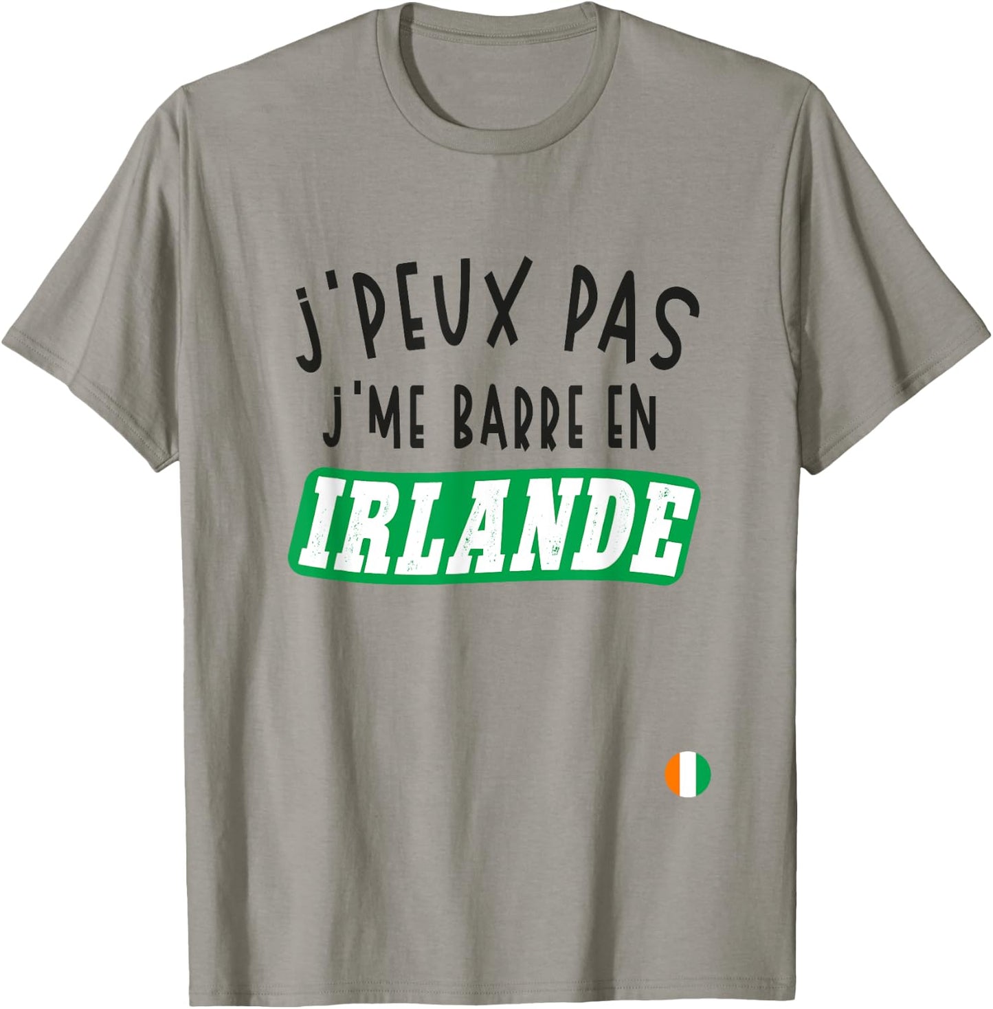 J'Peux Pas J'me Barre En Ireland , white, S T-Shirt - T-Shirt | Sand