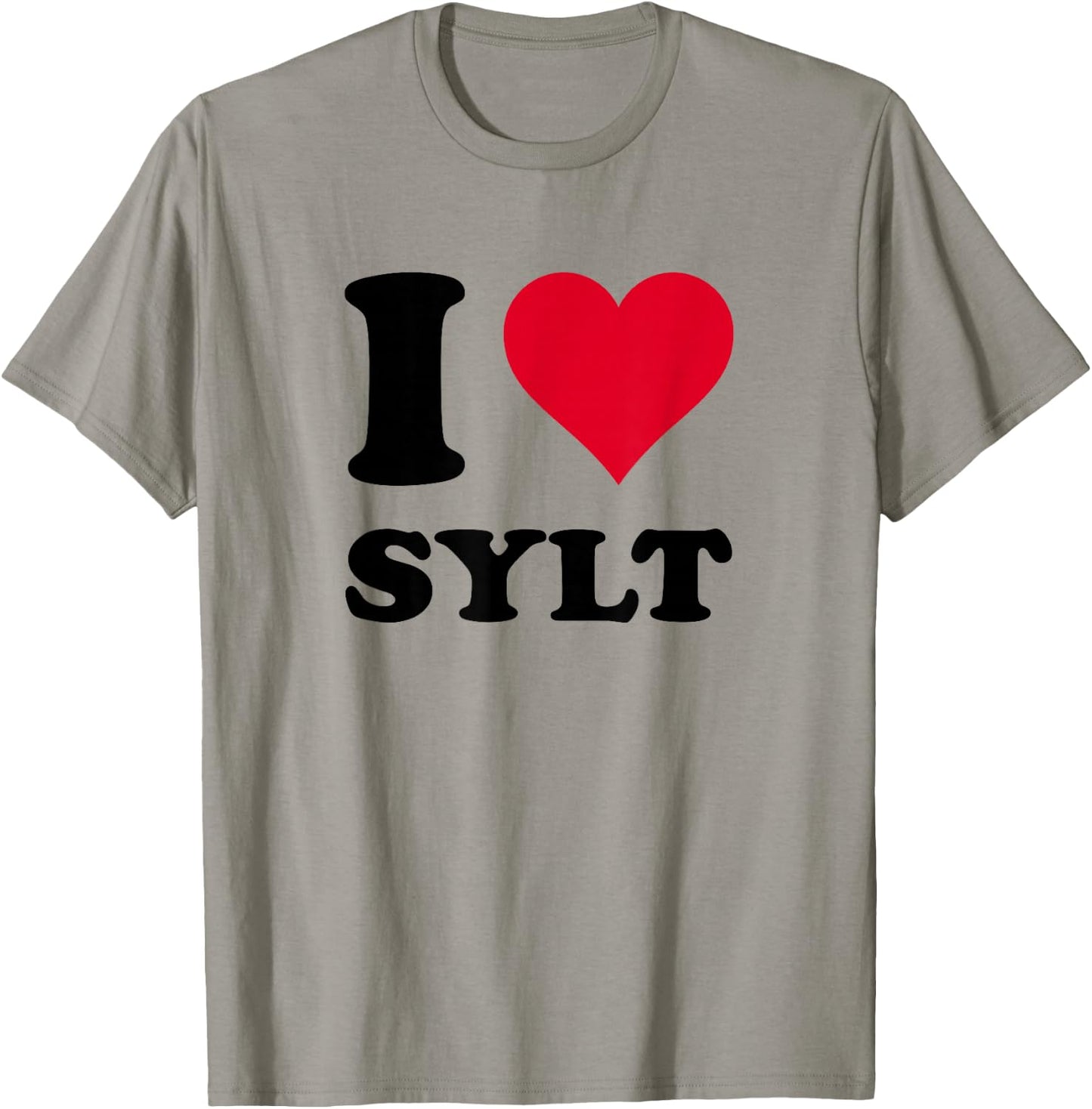 I Love Sylt , White T-Shirt - T-Shirt | Sand
