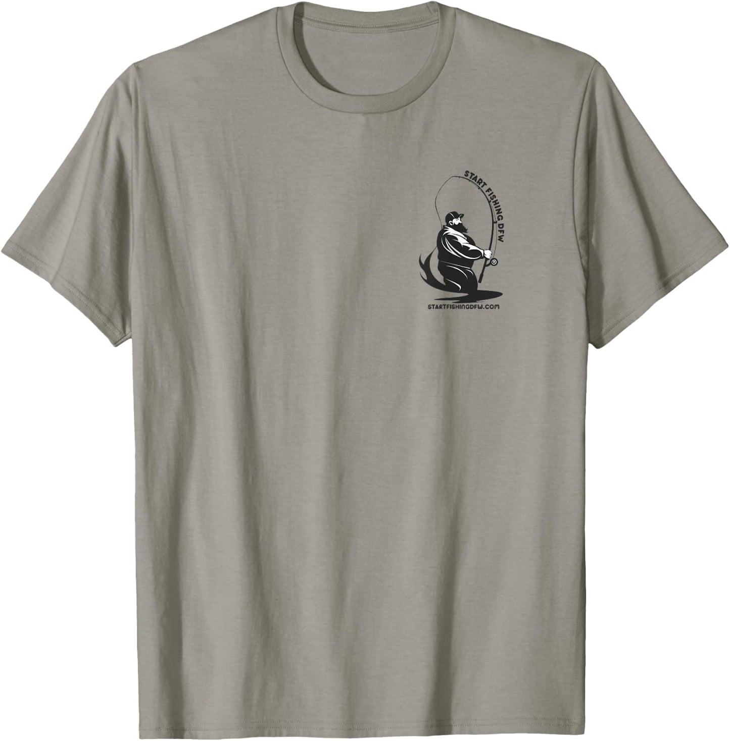 Start Fishing DFW T-Shirt - T-Shirt | Sand