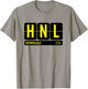 HNL Honolulu Hawaii USA Travel Souvenir Yellow T-Shirt - T-Shirt | Sand