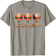 Trio of Scottish Red,Black and Yellow Tartan Patterned Sheep T-Shirt - T-Shirt | Sand