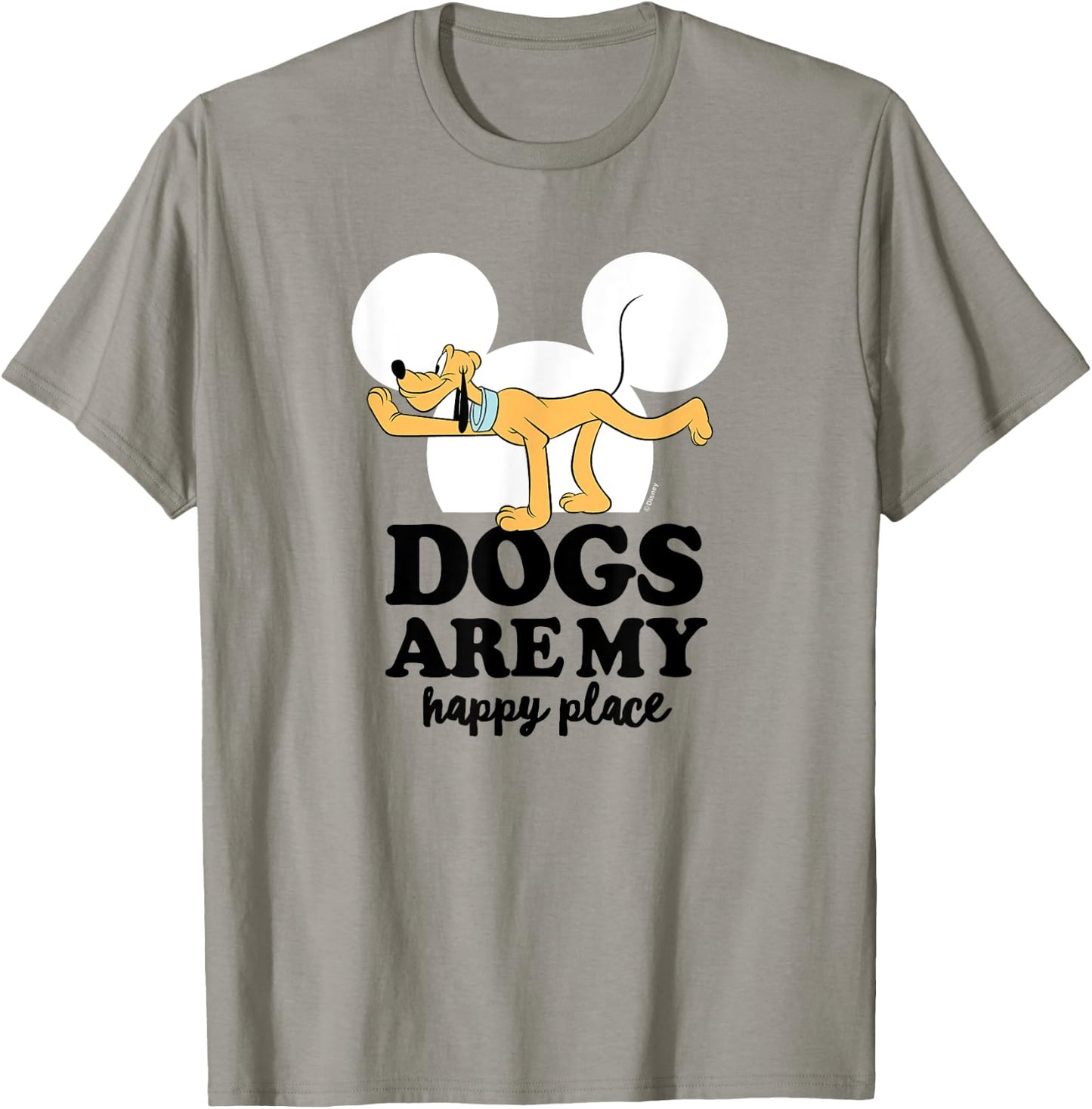Pluto - Dogs Are My Happy Place T-Shirt - T-Shirt | Sand