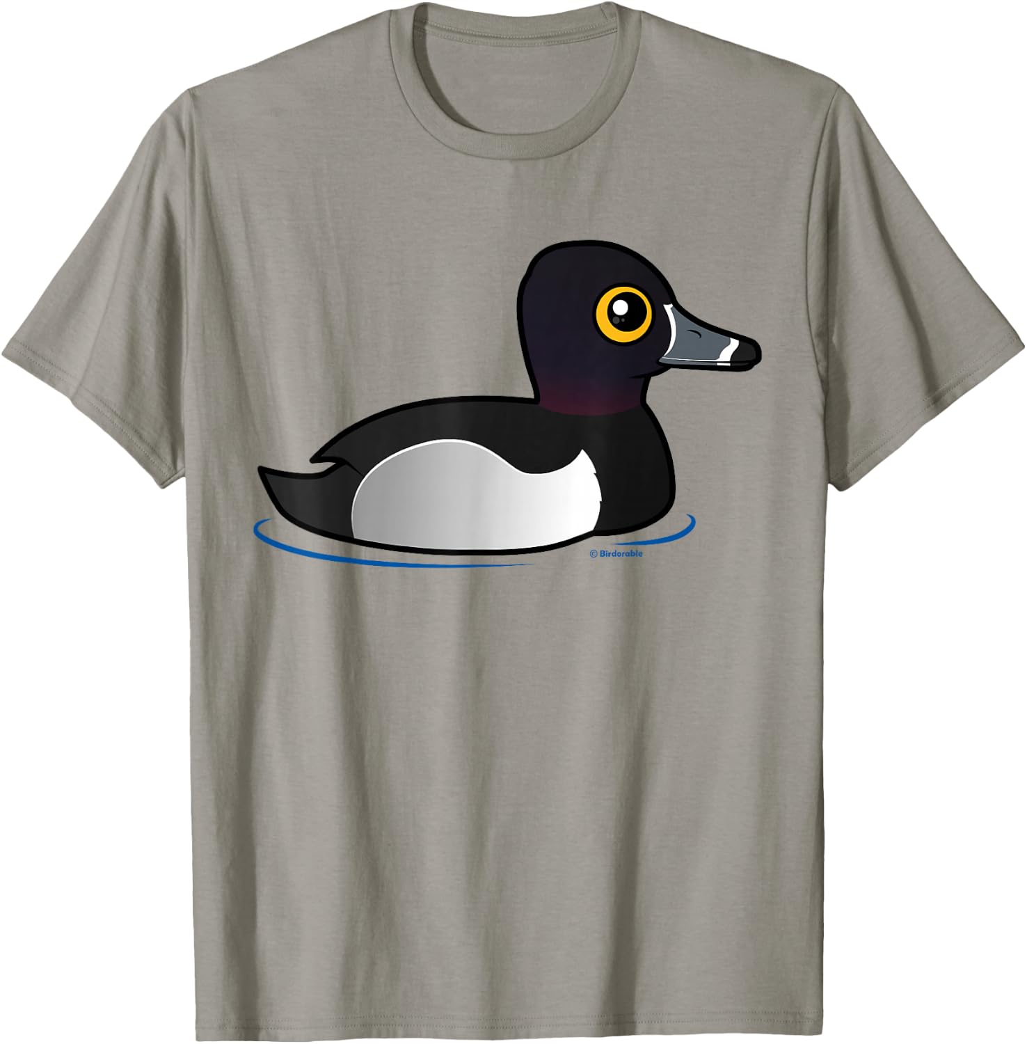 Cute Cartoon Ring-necked Duck Birdorable Waterfowl Bird T-Shirt - T-Shirt | Sand