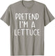 Pretend I'm A Lettuce Costume Halloween Simple Adult Kid T-Shirt - T-Shirt | Sand