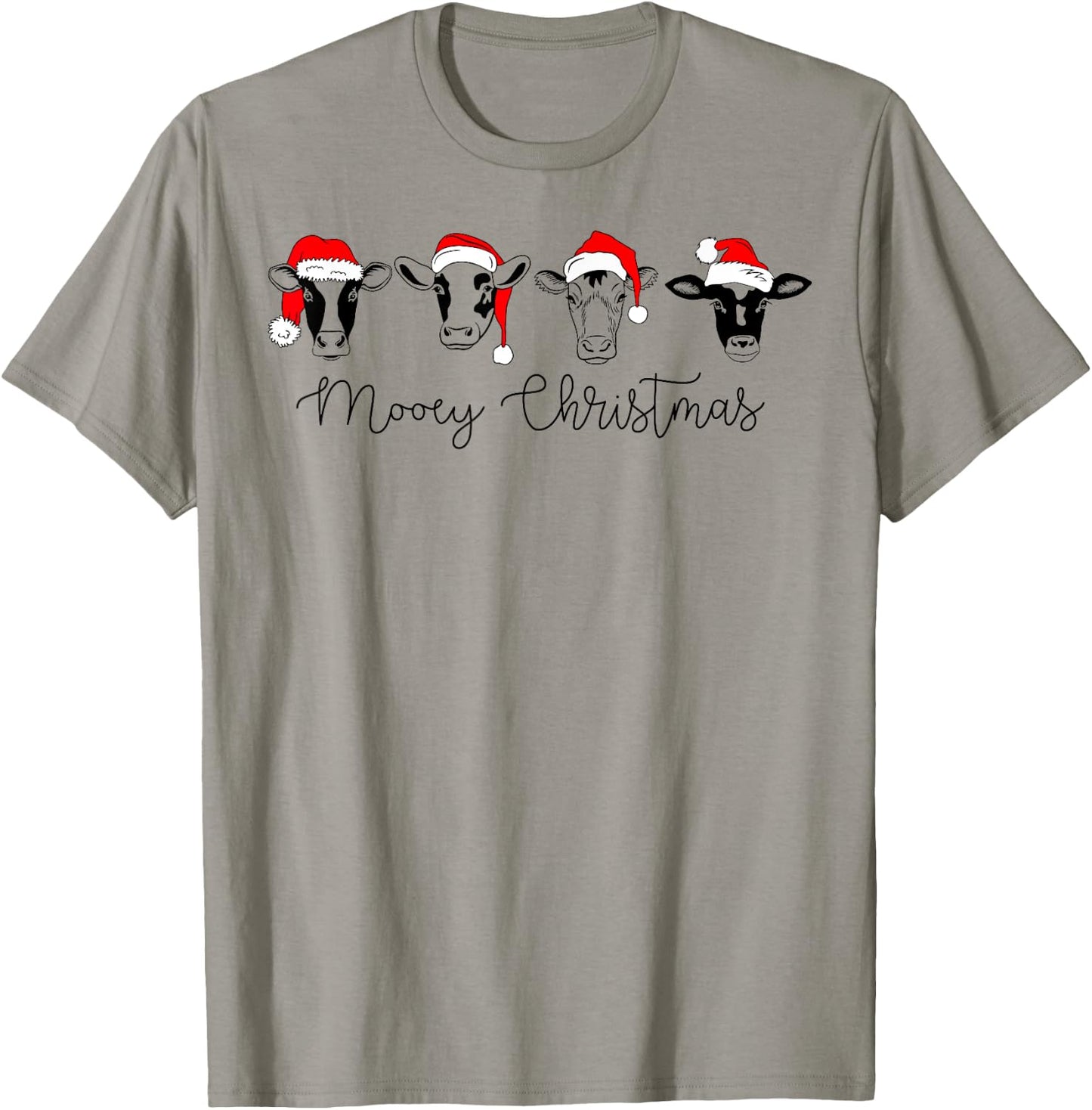 Funny Christmas Cows Mooey Christmas Cute Xmas Cow T-Shirt - T-Shirt | Sand