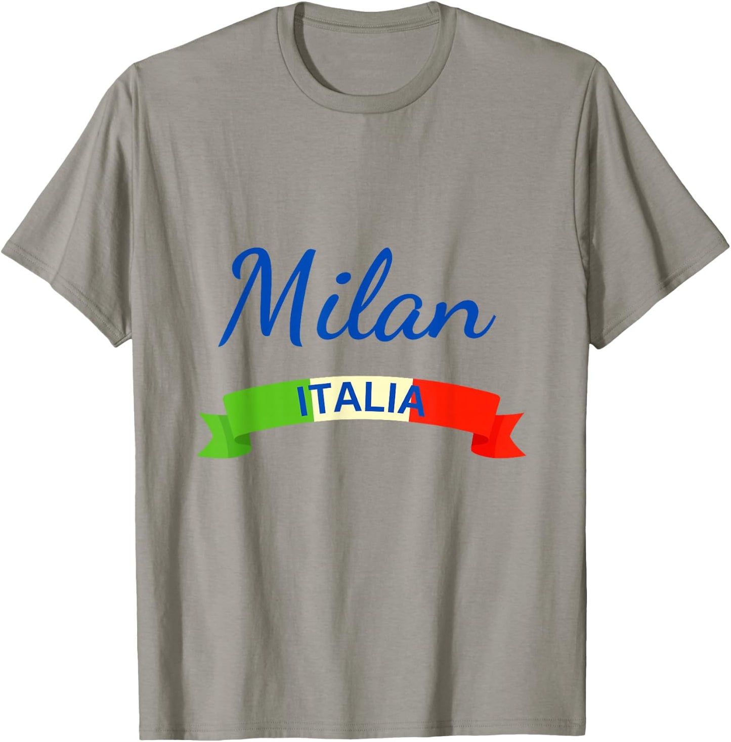 Milan Italy Flag Roma Italia Souvenir Matching Italian T-Shirt - T-Shirt | Sand