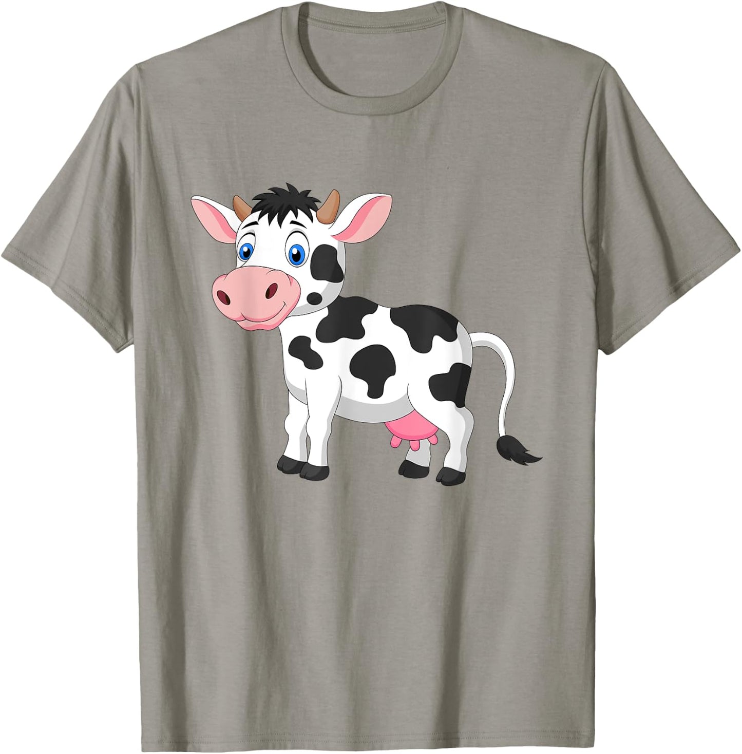 Cute Dairy Cow Pattern Kids , white, S T-Shirt - T-Shirt | Sand
