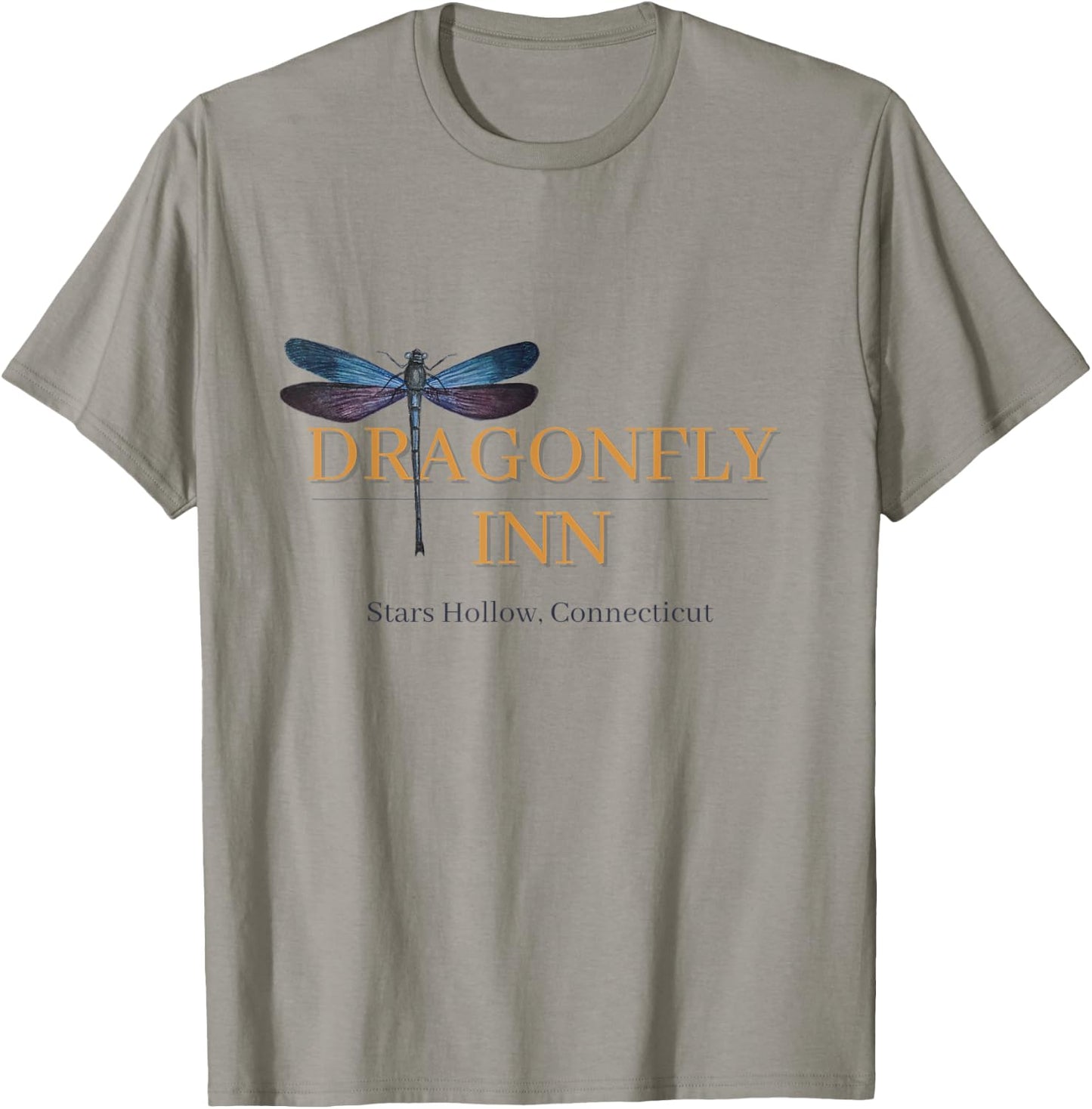 Dragonfly Inn Stars Hollow CT Cute, Funny T-Shirt - T-Shirt | Sand