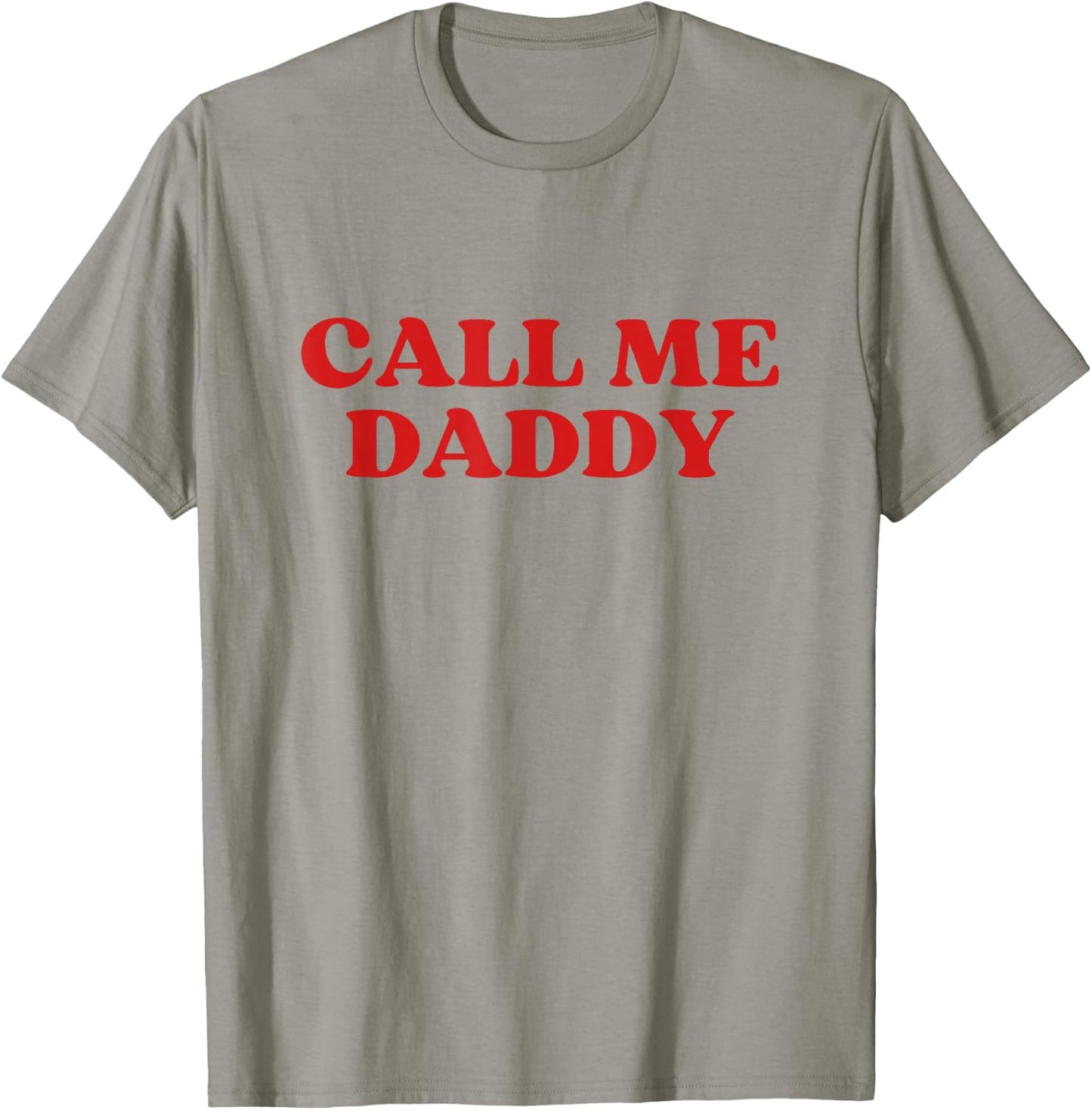 Daddy Call Me Y2k Aesthetic - Weiß, Small - , Klassisch, Retro-Design und Buchstabenmuster T-Shirt - T-Shirt | Sand