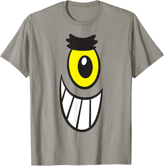 SpongeBob SquarePants Halloween Plankton Big Face Costume , Green T-Shirt - T-Shirt | Sand