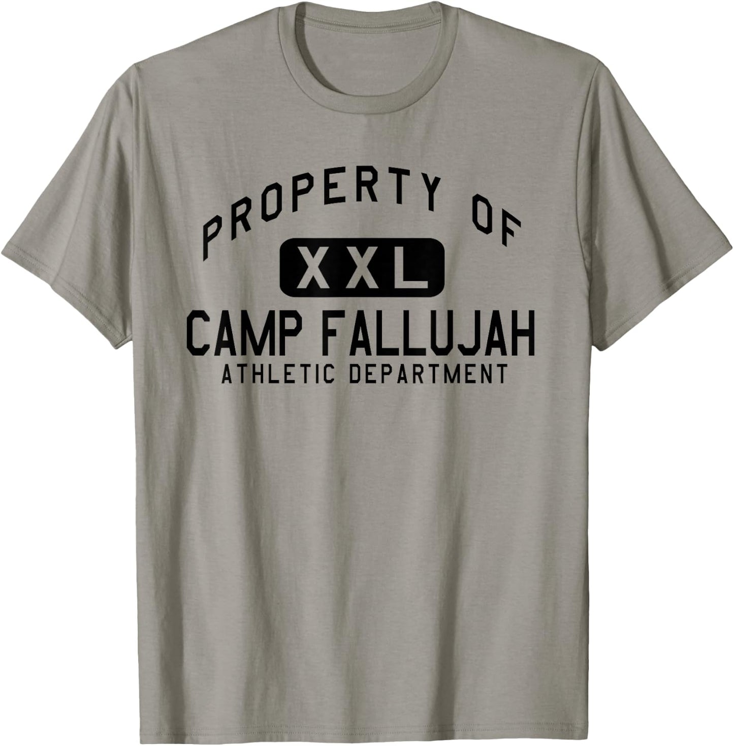 Property of Camp Fallujah Athletic Department T-Shirt - T-Shirt | Sand
