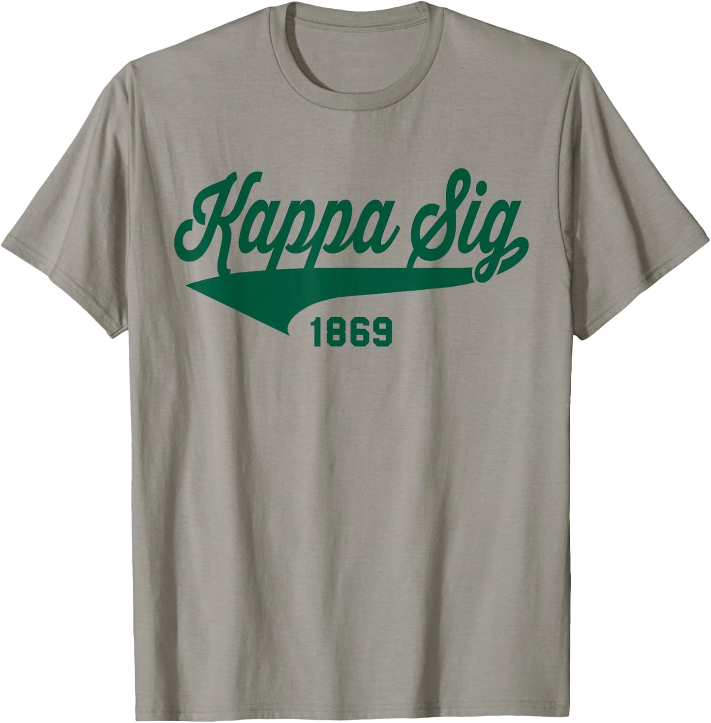 Kappa Sigma Officially Licensed Emerald Green Retro Script T-Shirt - T-Shirt | Sand