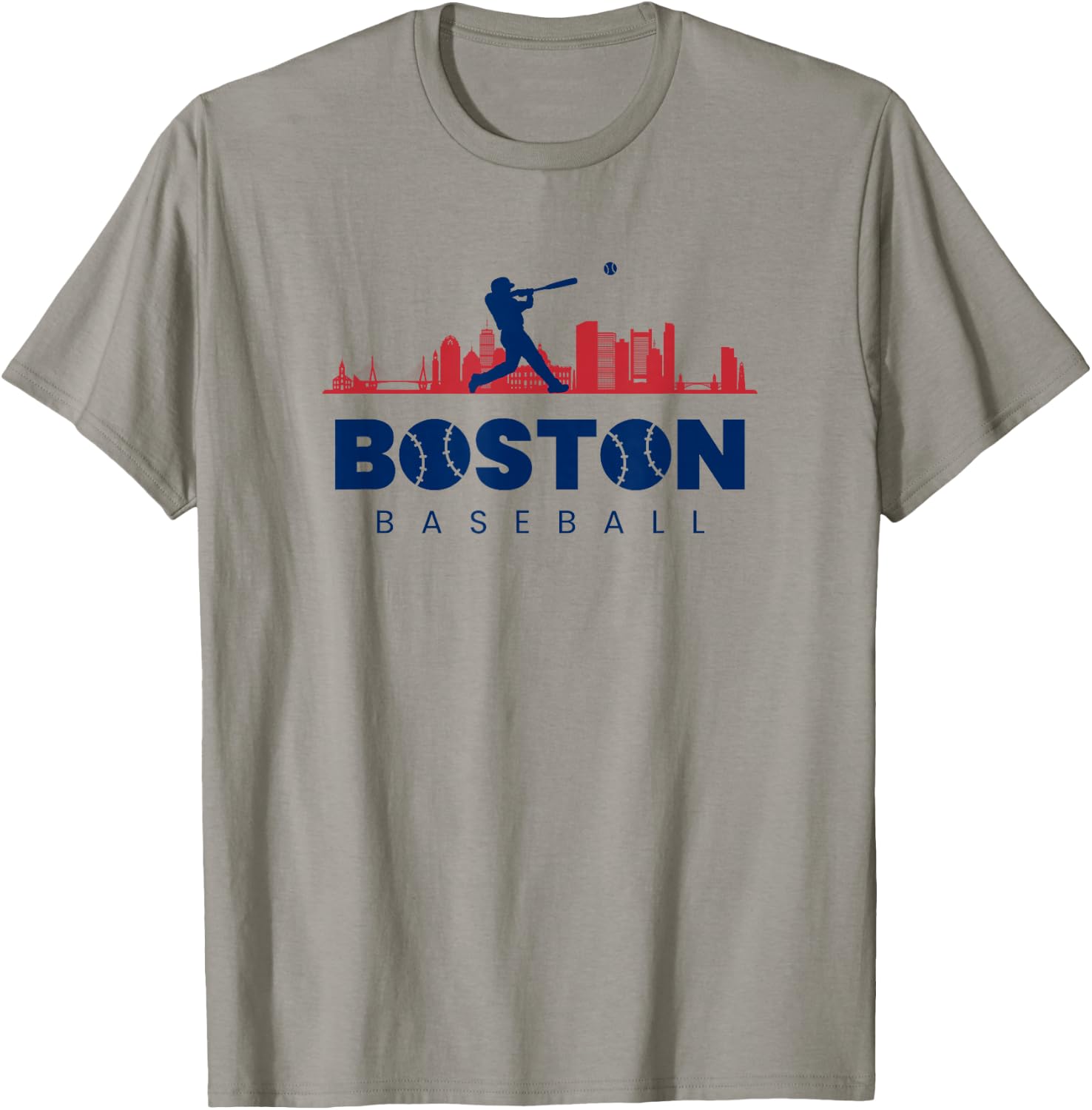Boston Baseball Vintage Minimalist Retro Baseball Lover T-Shirt - T-Shirt | Sand