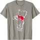Winnie the Pooh Drawing , grey, S T-Shirt - T-Shirt | Sand