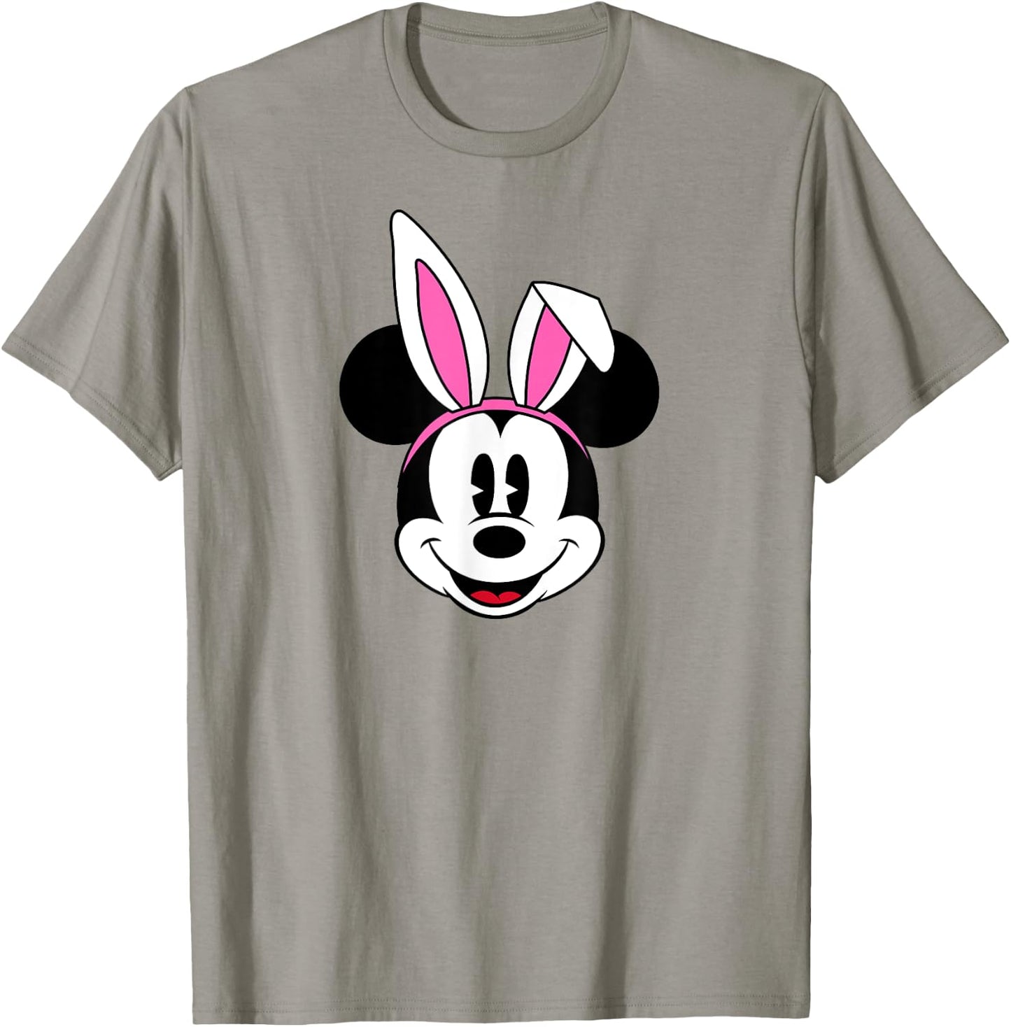 Amazon Essentials Disney Mickey Mouse Spring Easter Bunny Ears T-Shirt - T-Shirt | Sand