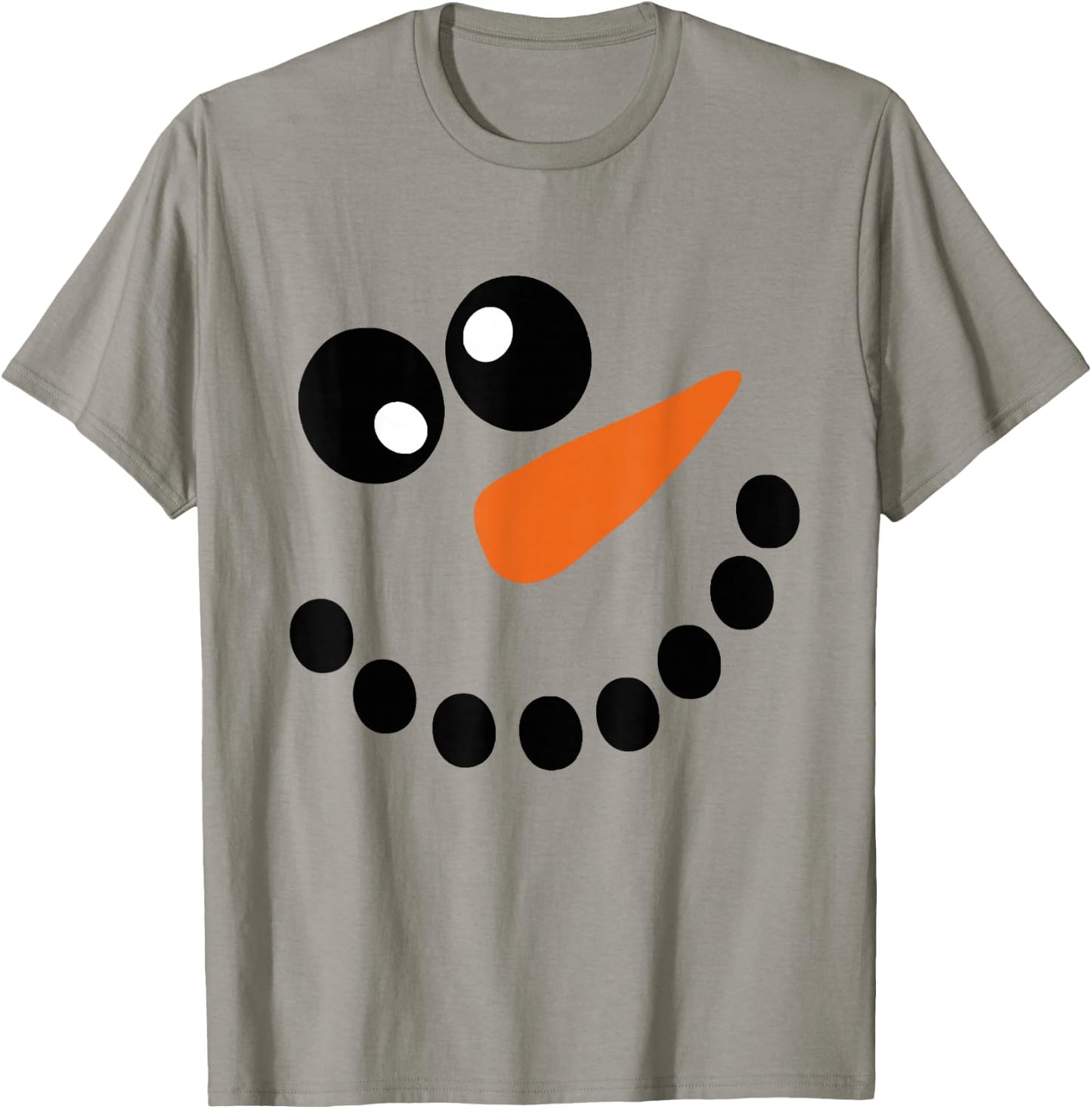 Winter Snowman Face Christmas Xmas For Kids T-Shirt - T-Shirt | Sand