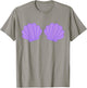 Mermaid Purple Seashell Bra Cartoon Graphic Costume T-Shirt - T-Shirt | Sand