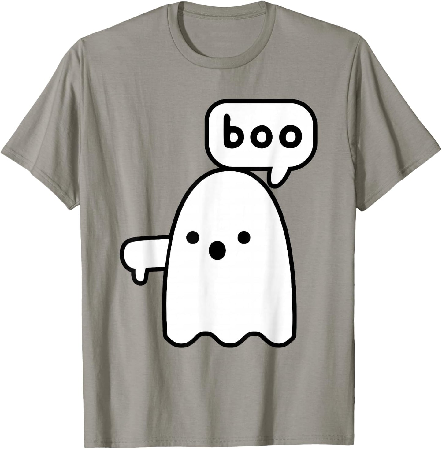 Thumbs Down Ghost Screaming Boo Disapproval Ghost halloween T-Shirt - T-Shirt | Sand
