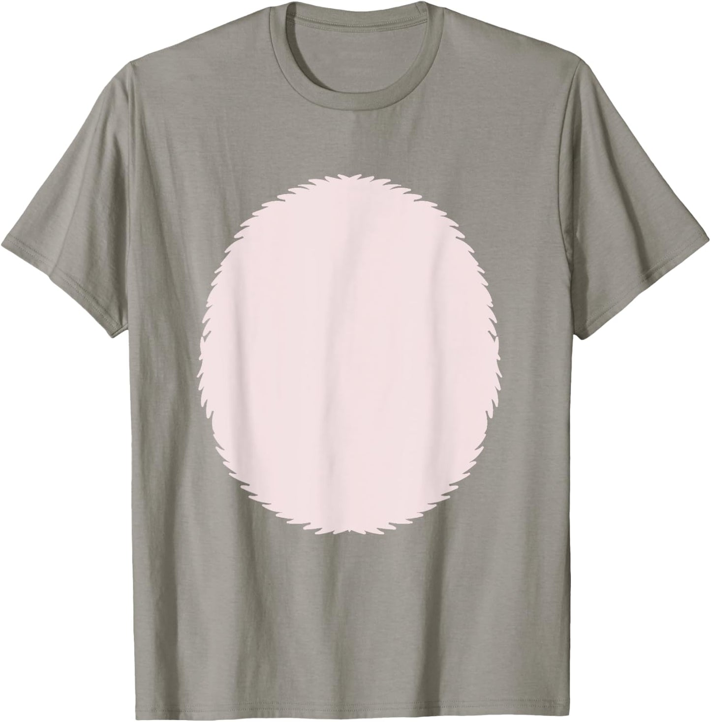 pig costume apparel Pig Belly Pink Fur Barnyard Animal Piggy T-Shirt - T-Shirt | Sand