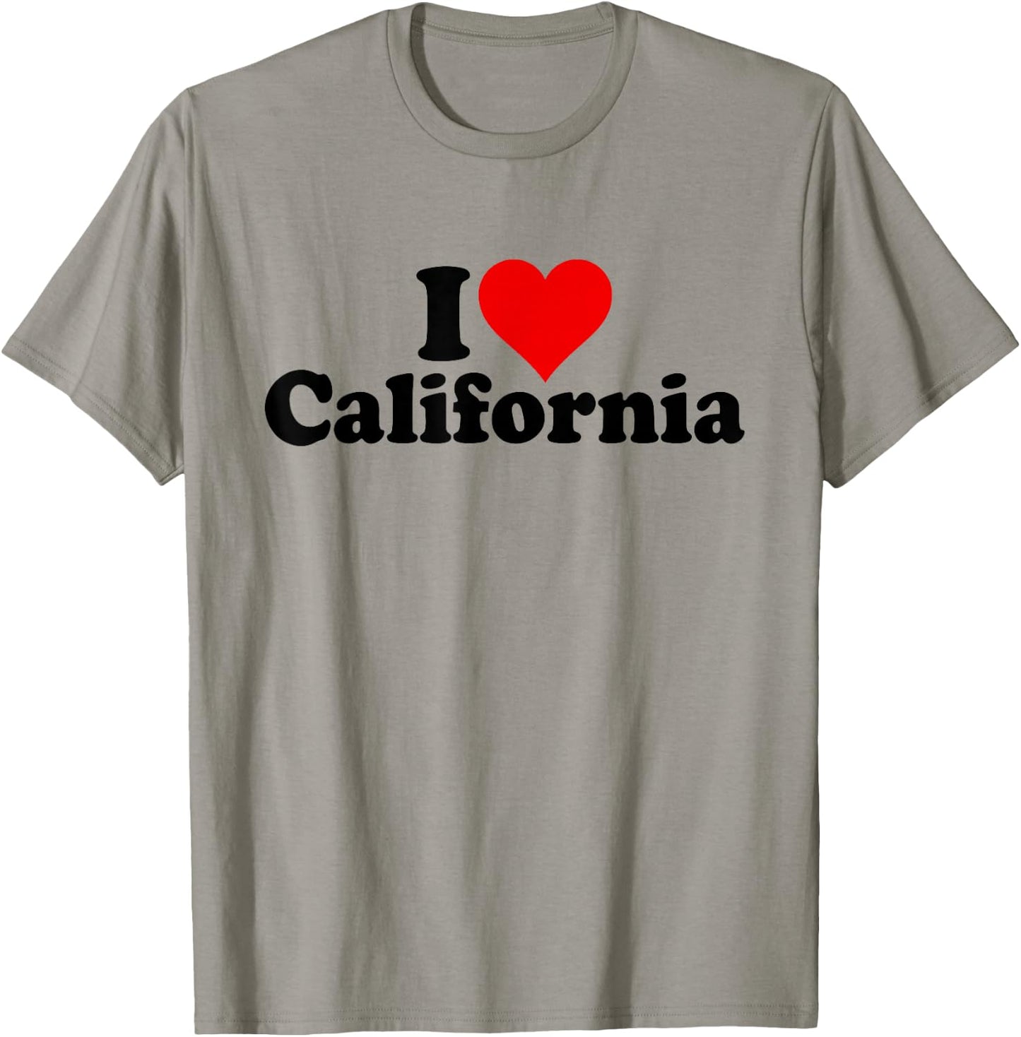 I Love Heart California Cali State T-Shirt - T-Shirt | Sand