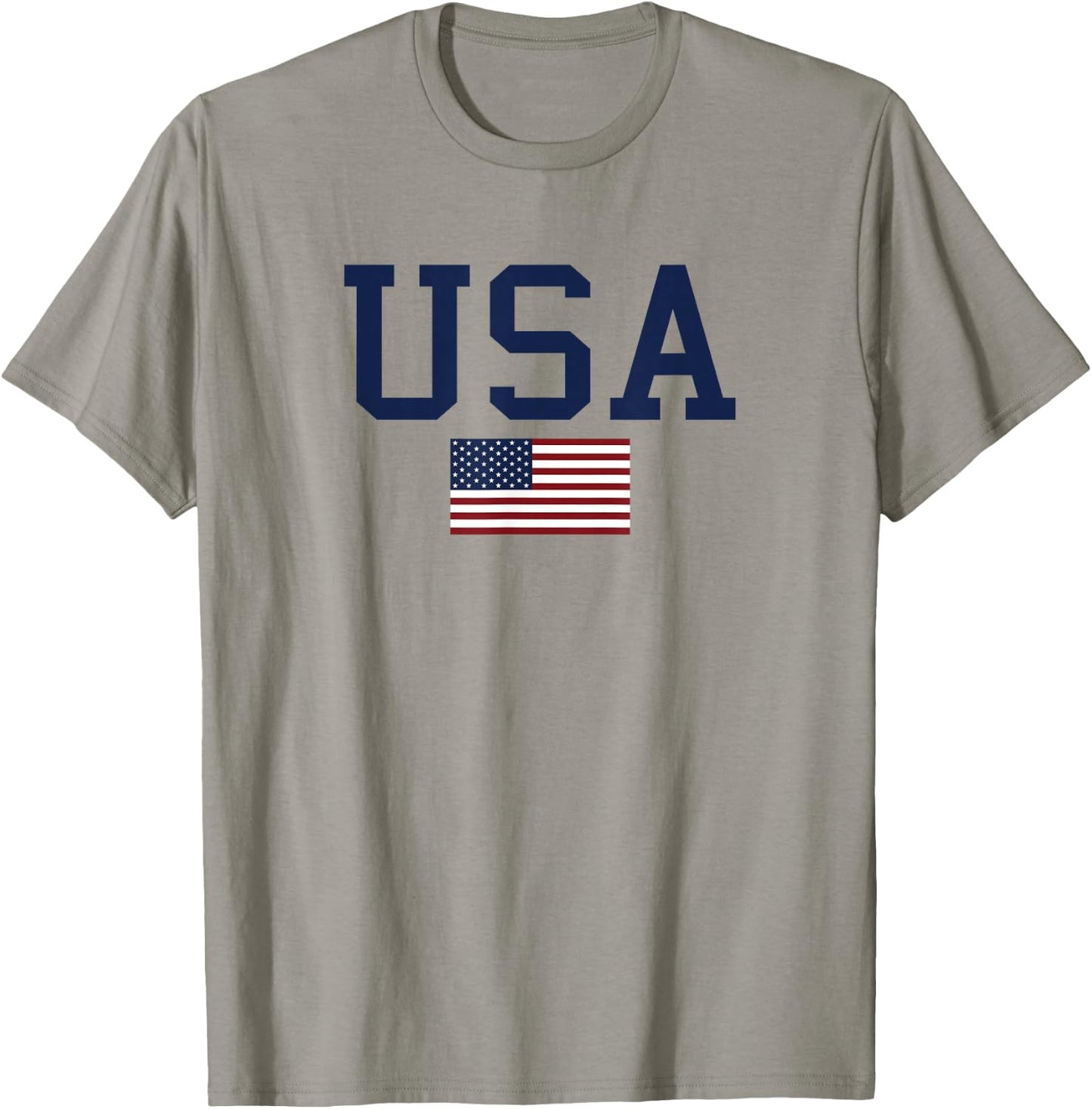 USA, American Flag 4th of July Patriotic America USA T-Shirt - T-Shirt | Sand